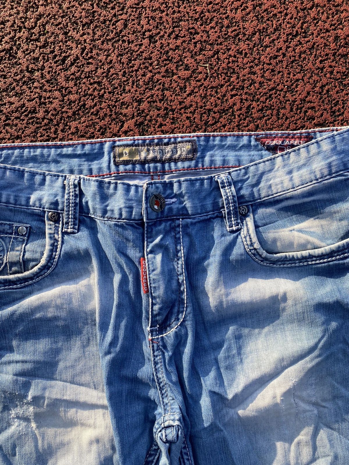 Dsquared2 × Vintage Dsquared Vintage Jeans BigLogo Light Blue M Streetwear Denim Size US 28 / EU 44 - 10 Thumbnail