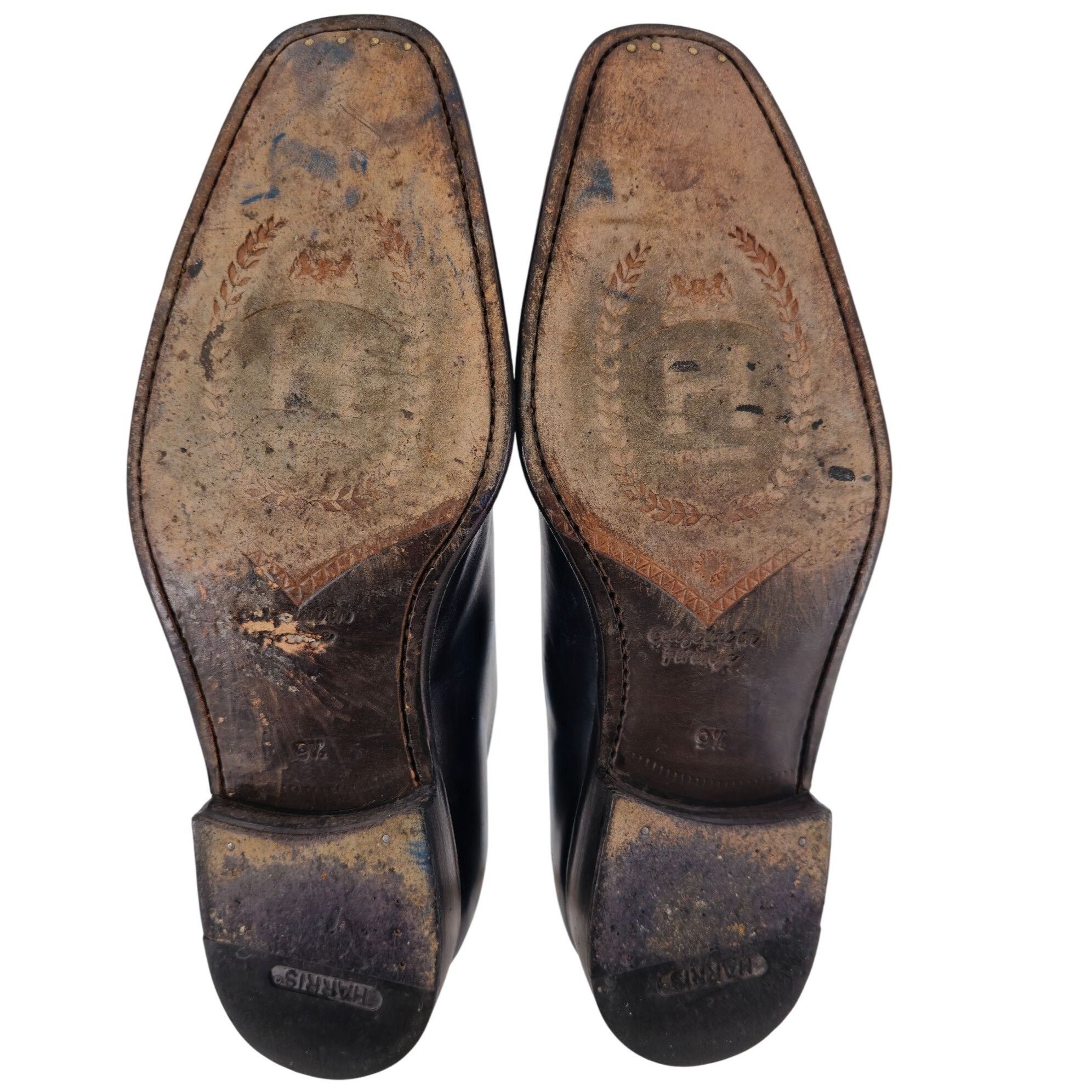 Barneys New York Calzoleria Harris Barneys New York Men 9.5 Blue Leather Shoe Size US 9.5 / EU 42-43 - 3 Thumbnail