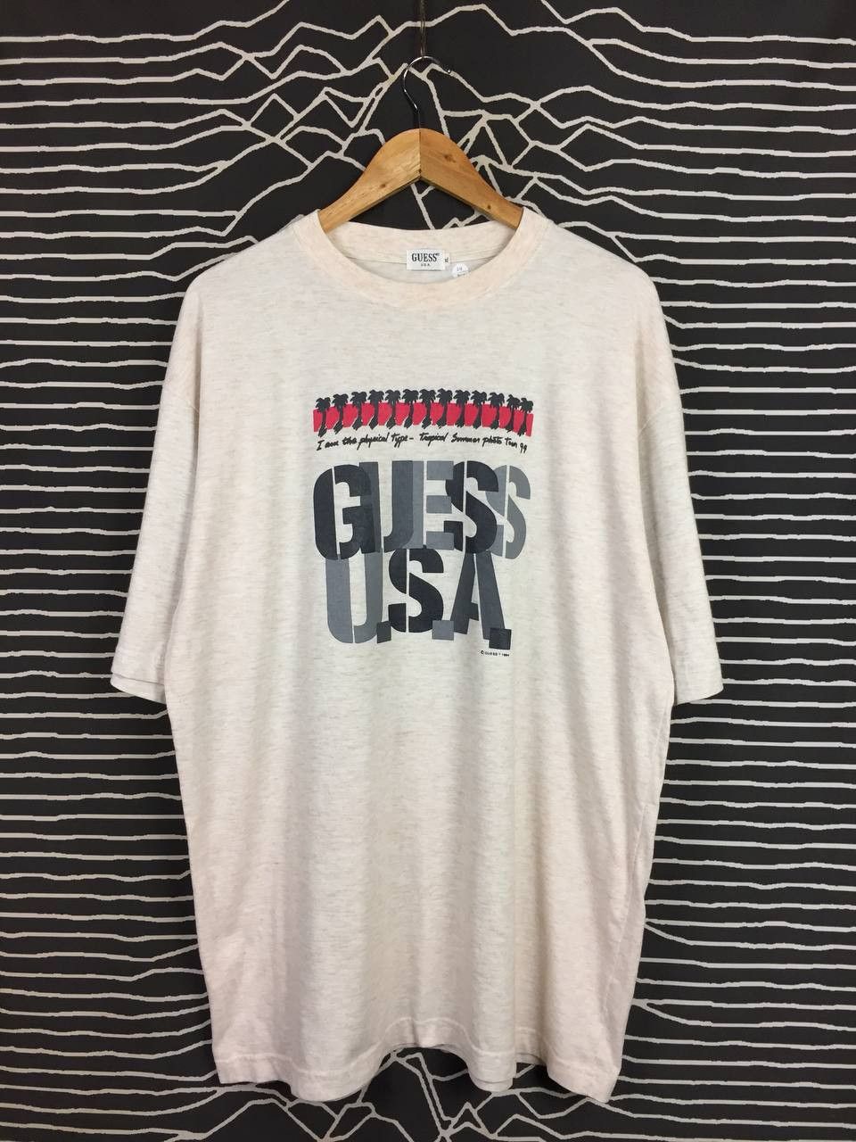 Guess Vtg 90s Guess U.S.A Big Logo Spell Out Tee Size US XL / EU 56 / 4 - 1 Thumbnail
