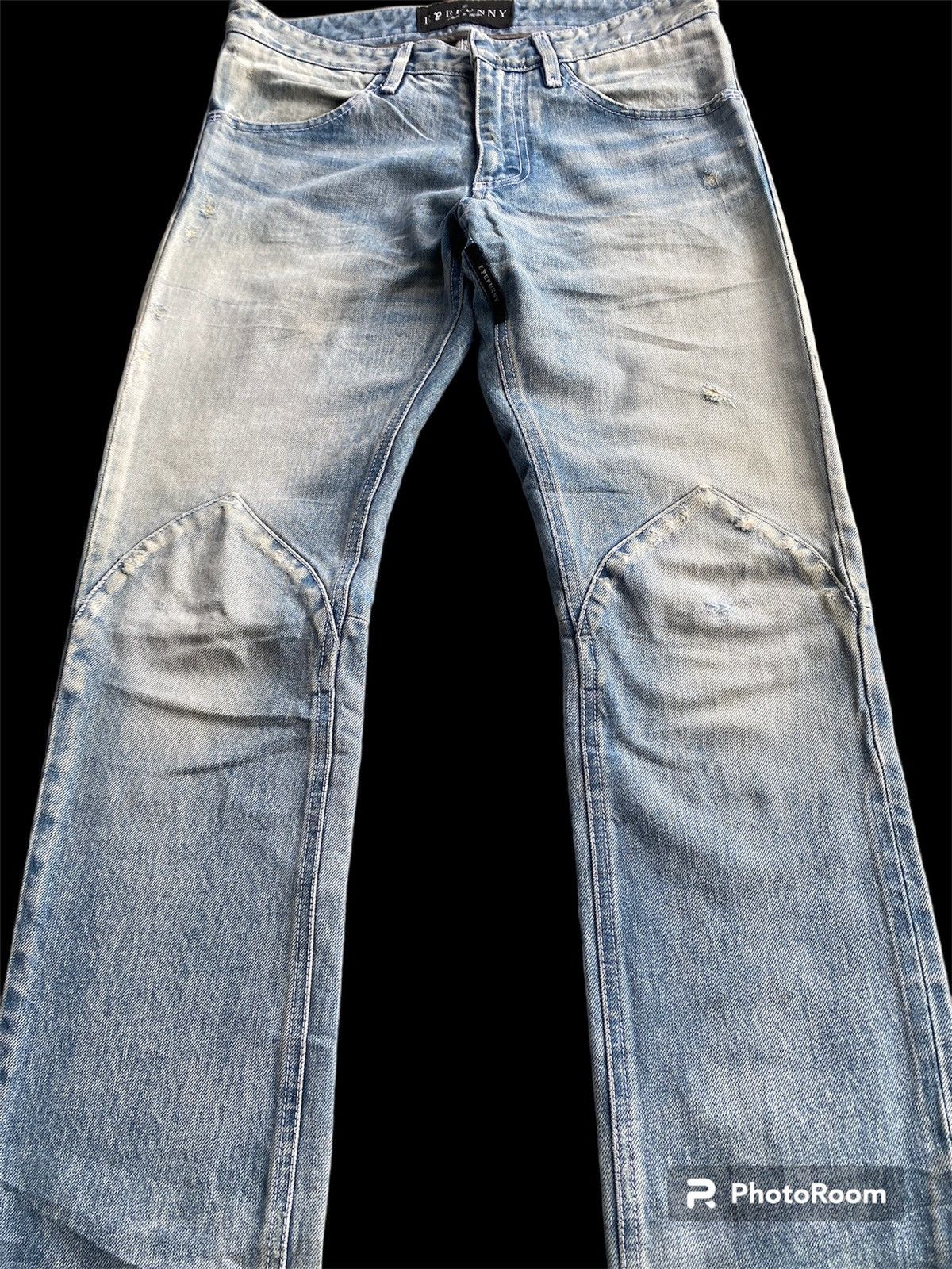 Hysteric Glamour × Japanese Brand × Tornado Mart Biker Jeans Japanese Eyefunny Distressed p174 Size US 31 - 11 Thumbnail