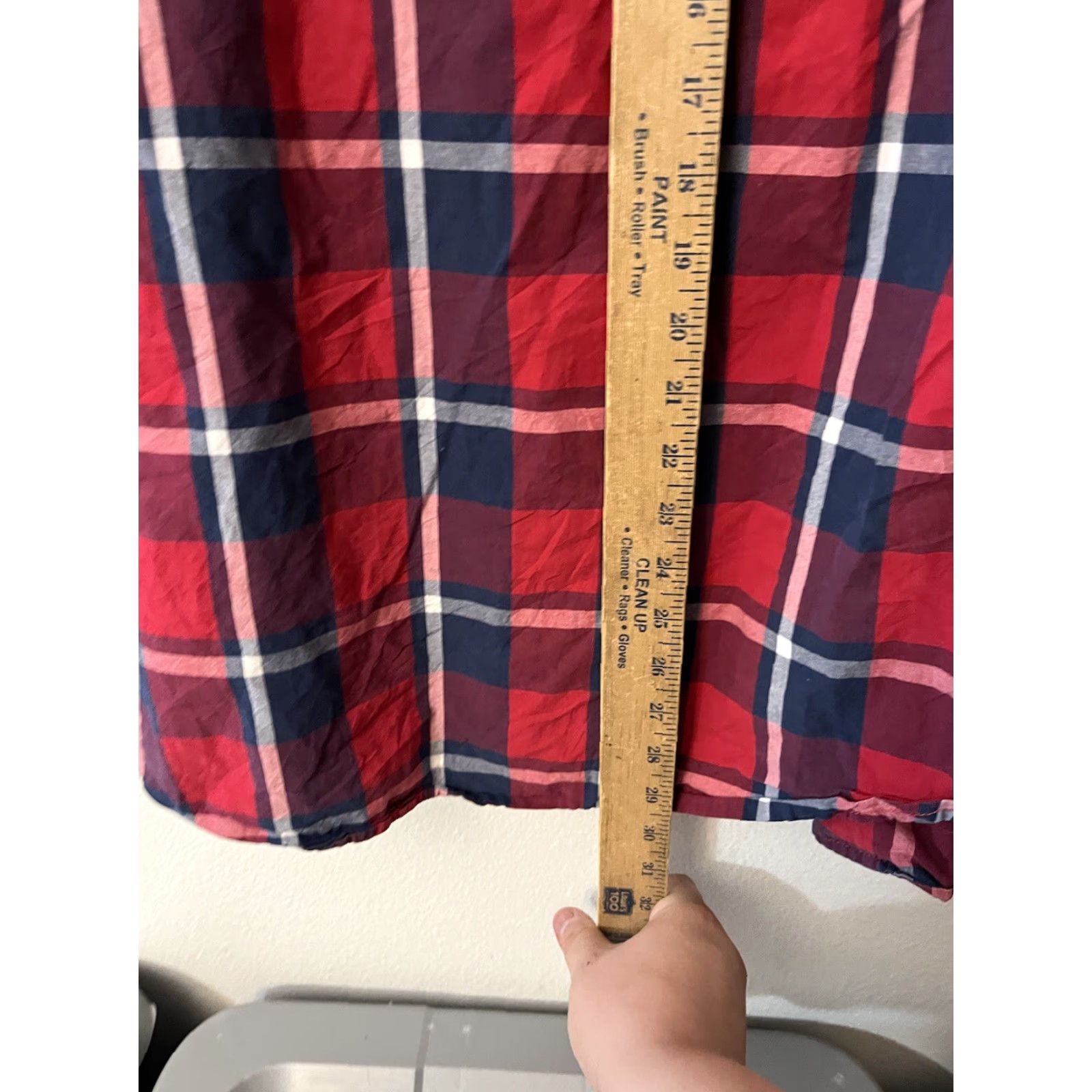 Vintage Aéropostale Button-Up Shirt Adult XL Red Plaid Casual Long Sleeve Pocket Mens Size US XL / EU 56 / 4 - 4 Thumbnail