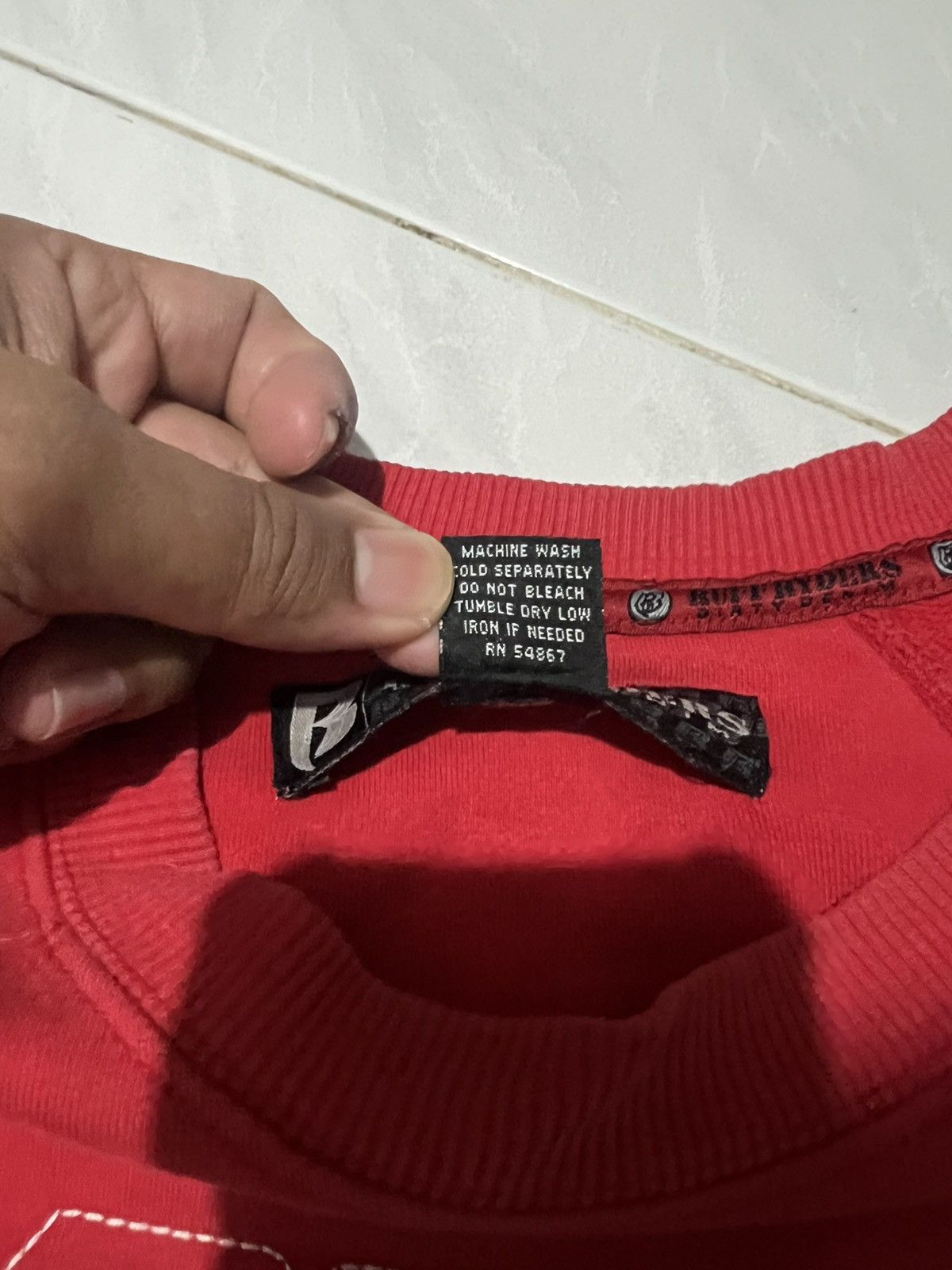 Ruff Ryders Vintage Crewneck Ruff Ryders Red y2k Size US XL / EU 56 / 4 - 3 Thumbnail