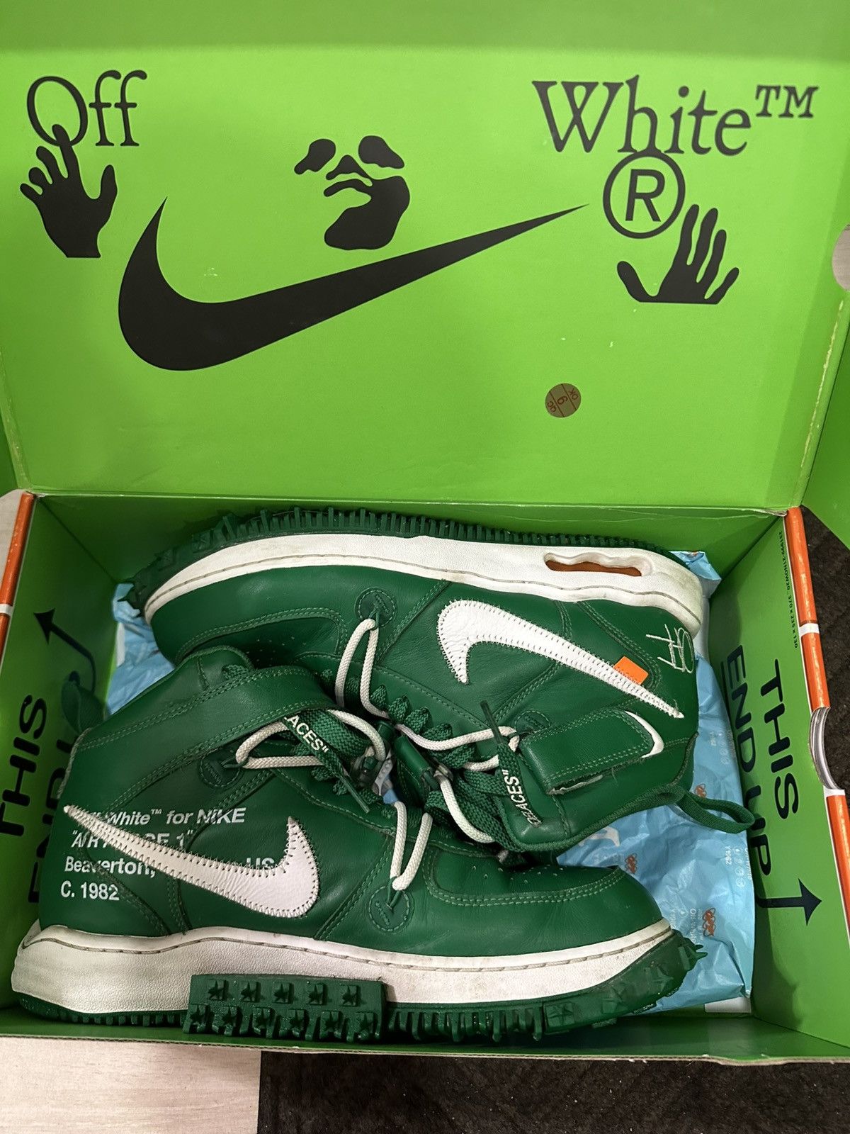 Off-White nike air force one mid x off white, size 44.5 Size US 11 / EU 44 - 1 Thumbnail