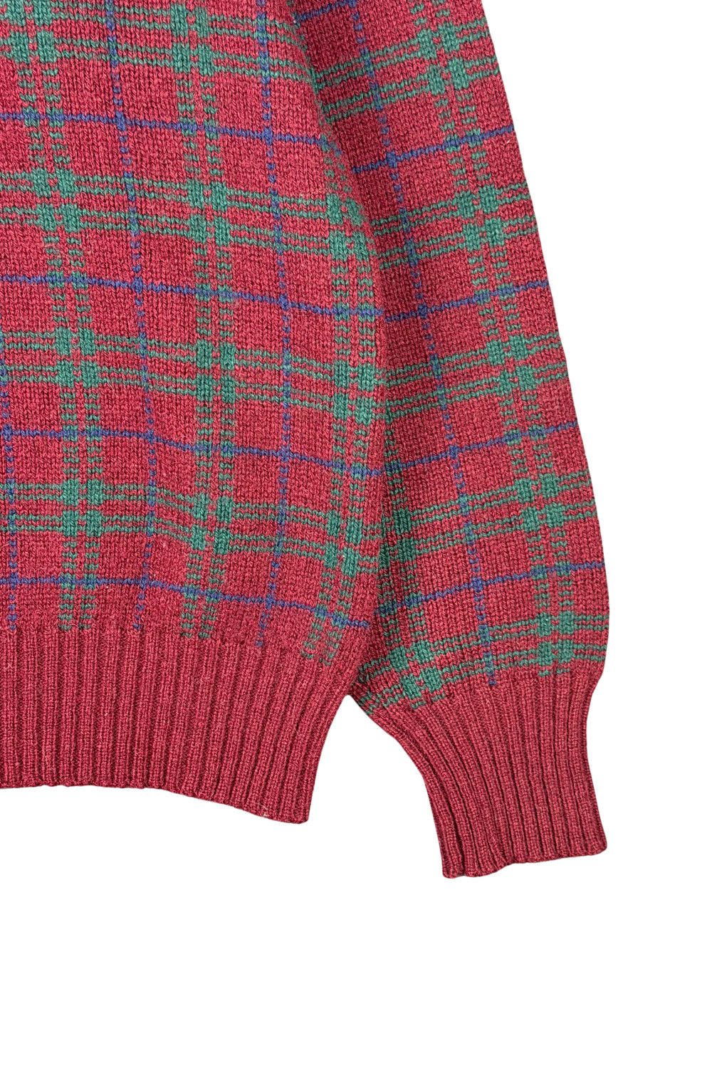 Polo Ralph Lauren fw93 Polo Ralph Lauren Double Duck Intarsia Plaid Sweater XL Size US XL / EU 56 / 4 - 10 Thumbnail
