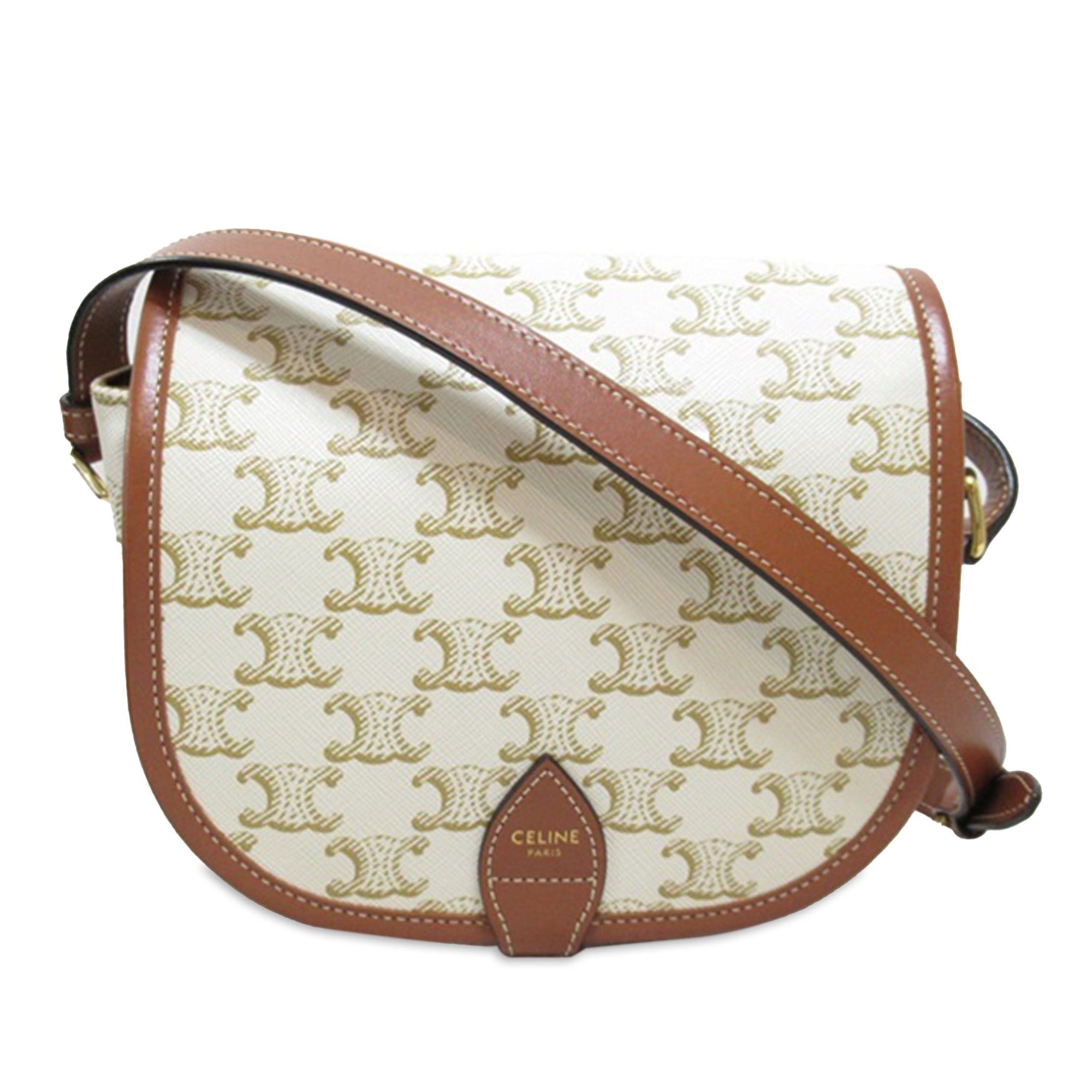 Celine Celine Monogram Triomphe Crossbody White Size ONE SIZE - 1 Thumbnail