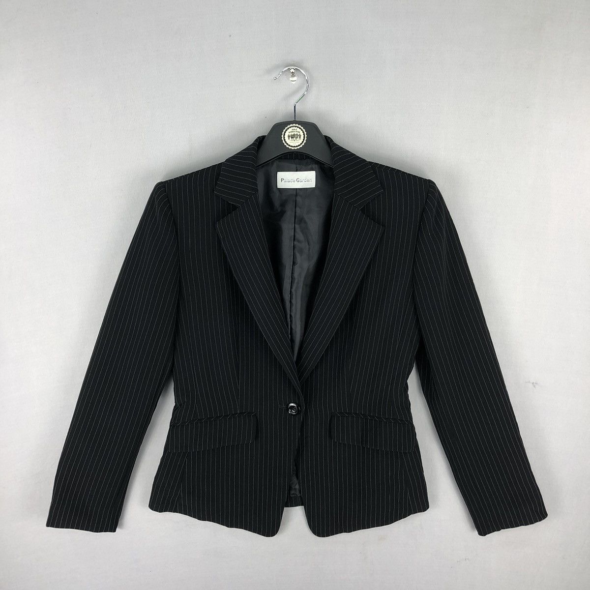 Vintage Cropped Coat Striped for Women by Palace Garden