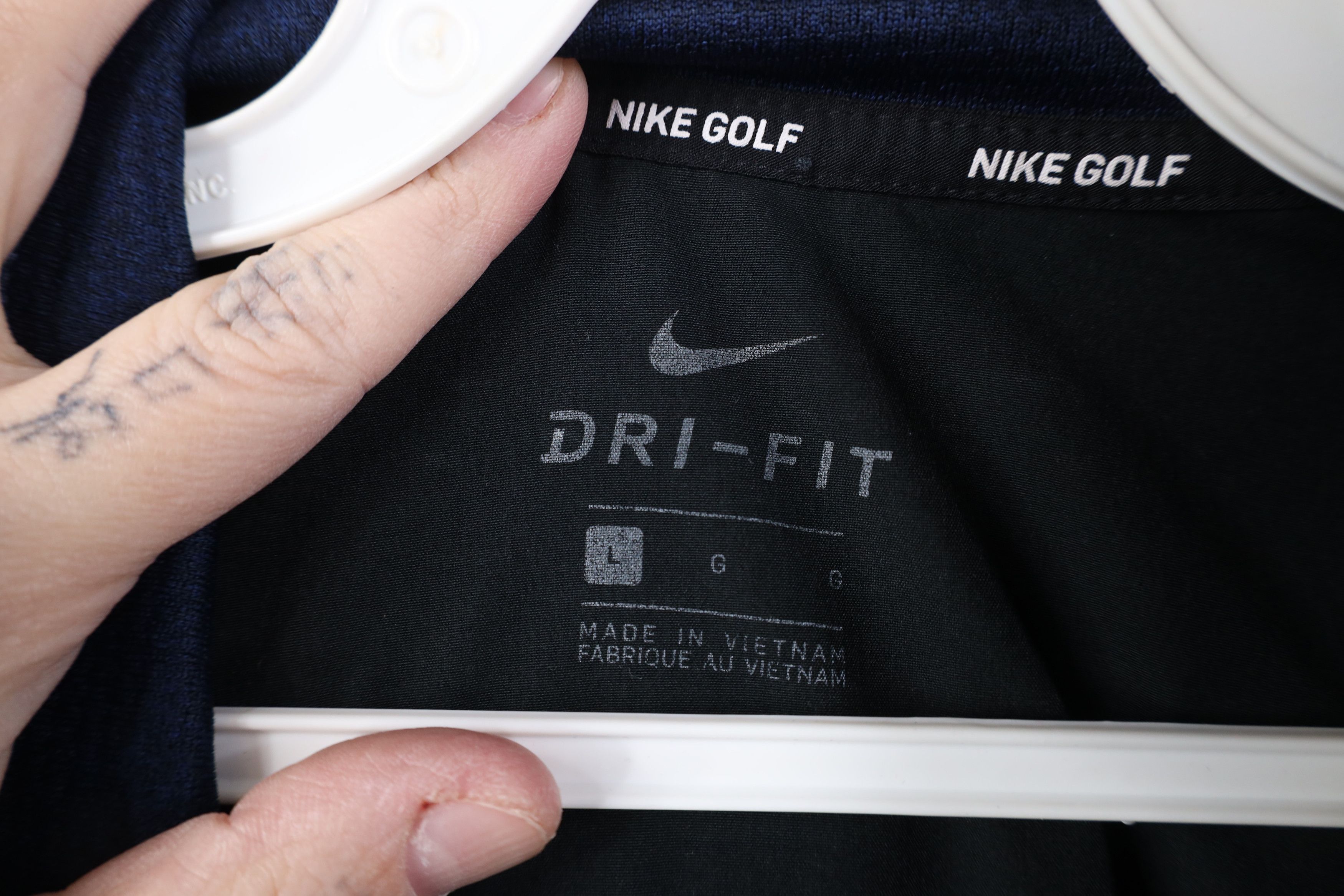 Nike Nike Golf Golfing Thermal Knit 1/4 Zip Pullover Jacket Blue Size US L / EU 52-54 / 3 - 10 Thumbnail