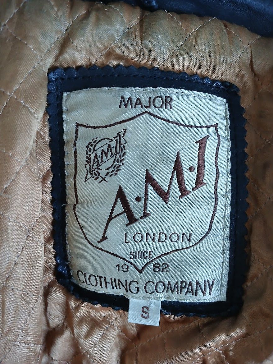 Vintage A.M.I London - black vintage leather jacket Size US M / EU 48-50 / 2 - 5 Thumbnail