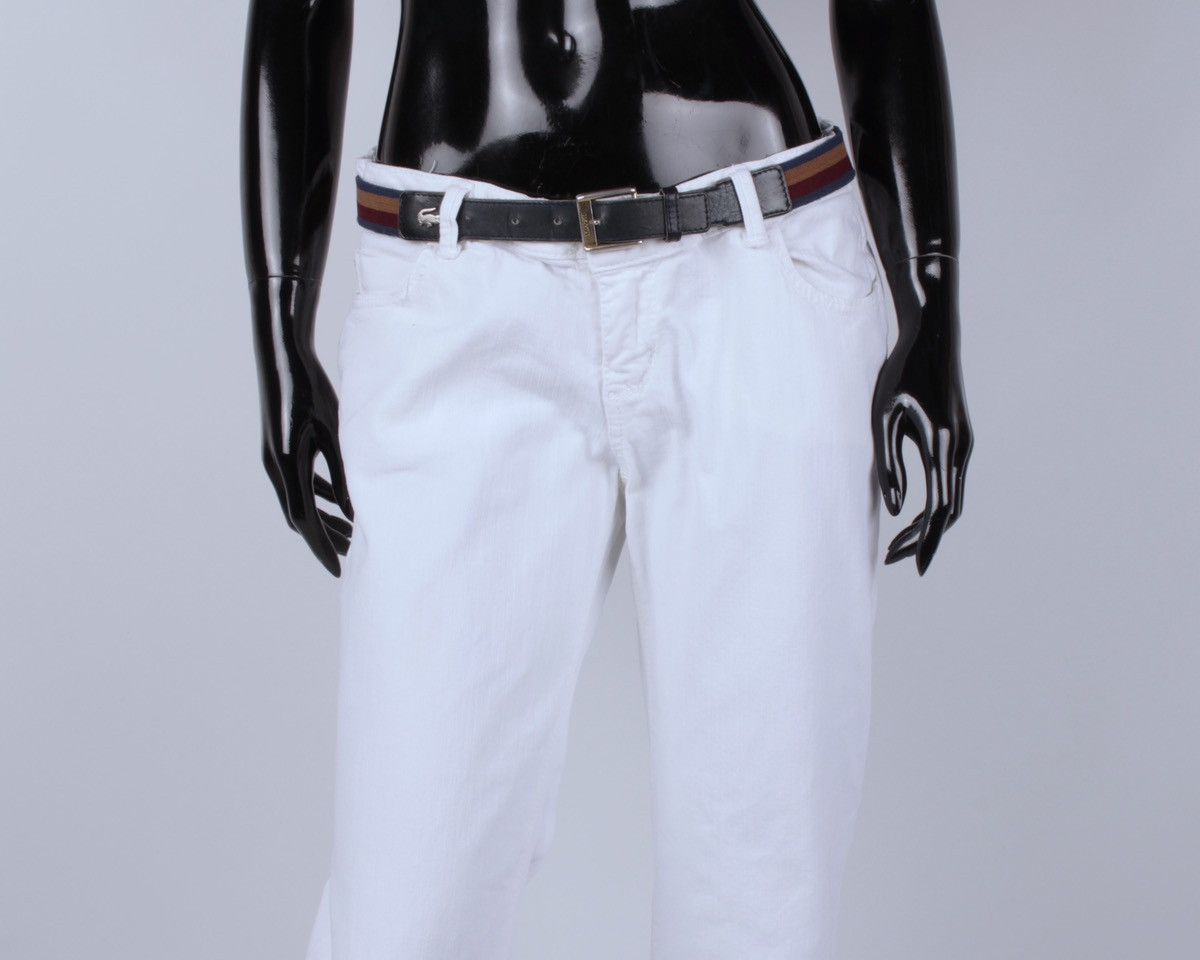 Miss Sixty × Vintage MISS SIXTY Y2K Vintage Wide Leg Rhinestone White Denim Jeans Size 32" / US 10 / IT 46 - 4 Thumbnail