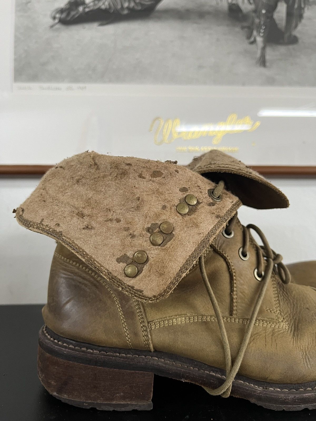 GOA Rare GOA Cowhide Leather Combat Boots AS 98 Guidi Style Size US 8 / EU 41 - 21 Thumbnail