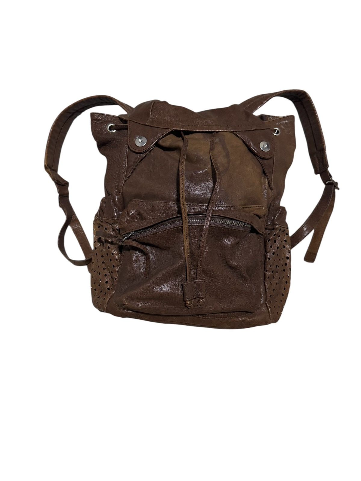 Genuine Leather × If Six Was Nine × Japanese Brand Brown Leather “ARCHI” Multi Pocket Backpack Rucksack Size ONE SIZE - 1 Thumbnail