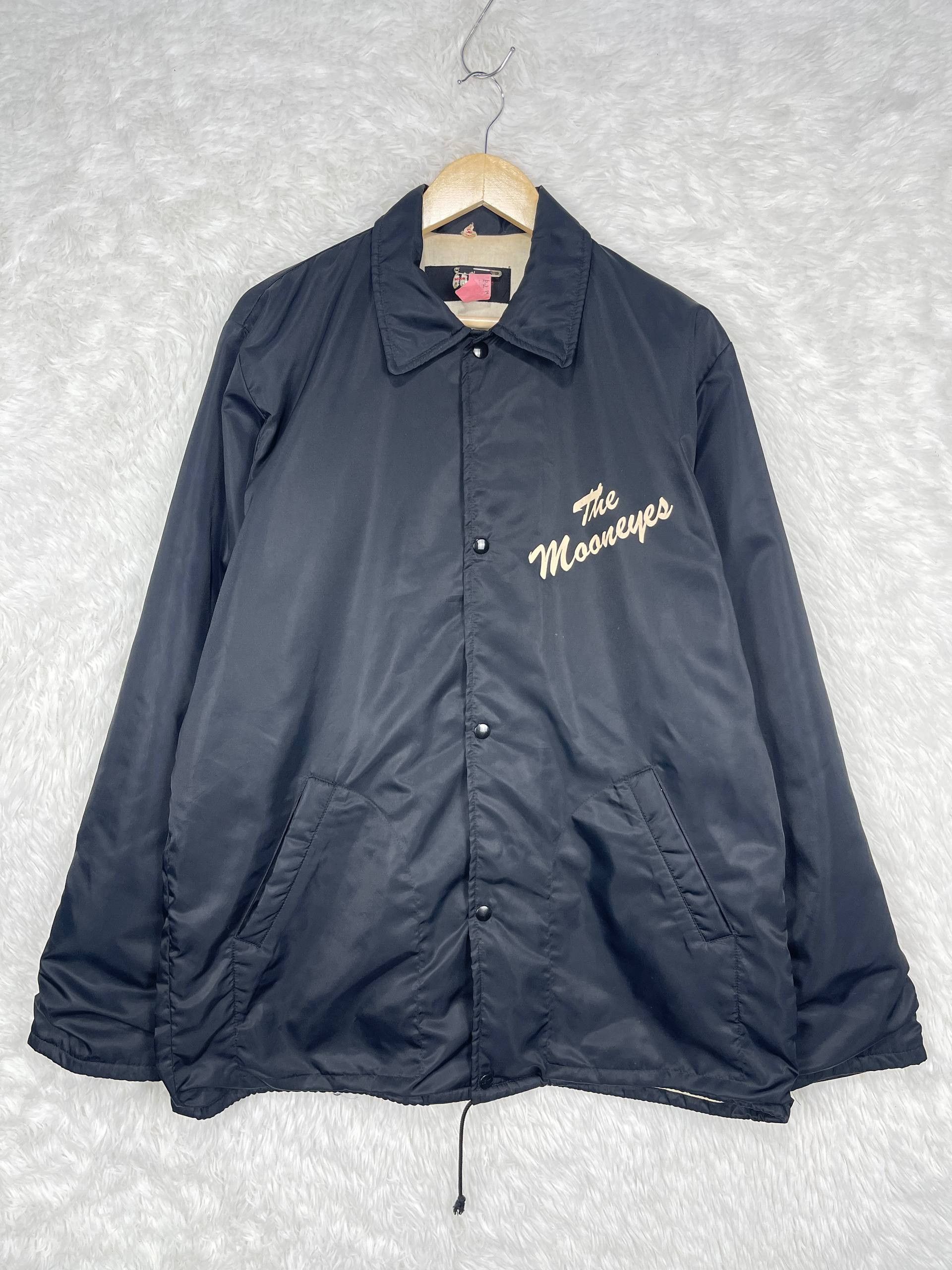 Japanese Brand Vintage Mooneyes Racing Jacket Black Embroidered Logo AX0051 Size US XL / EU 56 / 4 - 2 Thumbnail