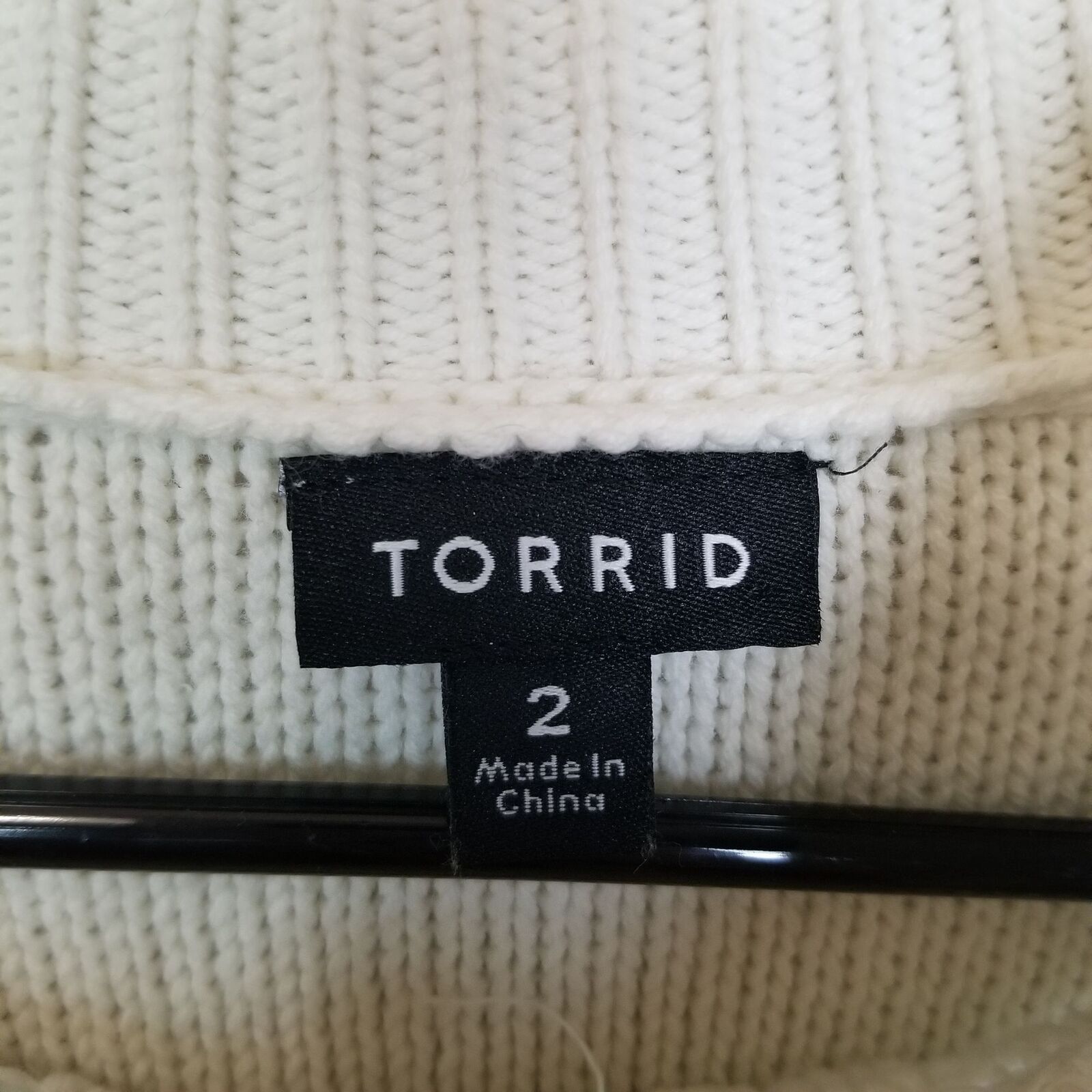 Corridor Torrid Fisherman Sweater Cable Knit Lace Up Academia Preppy Size XXL / US 16-18 / IT 52-54 - 5 Thumbnail