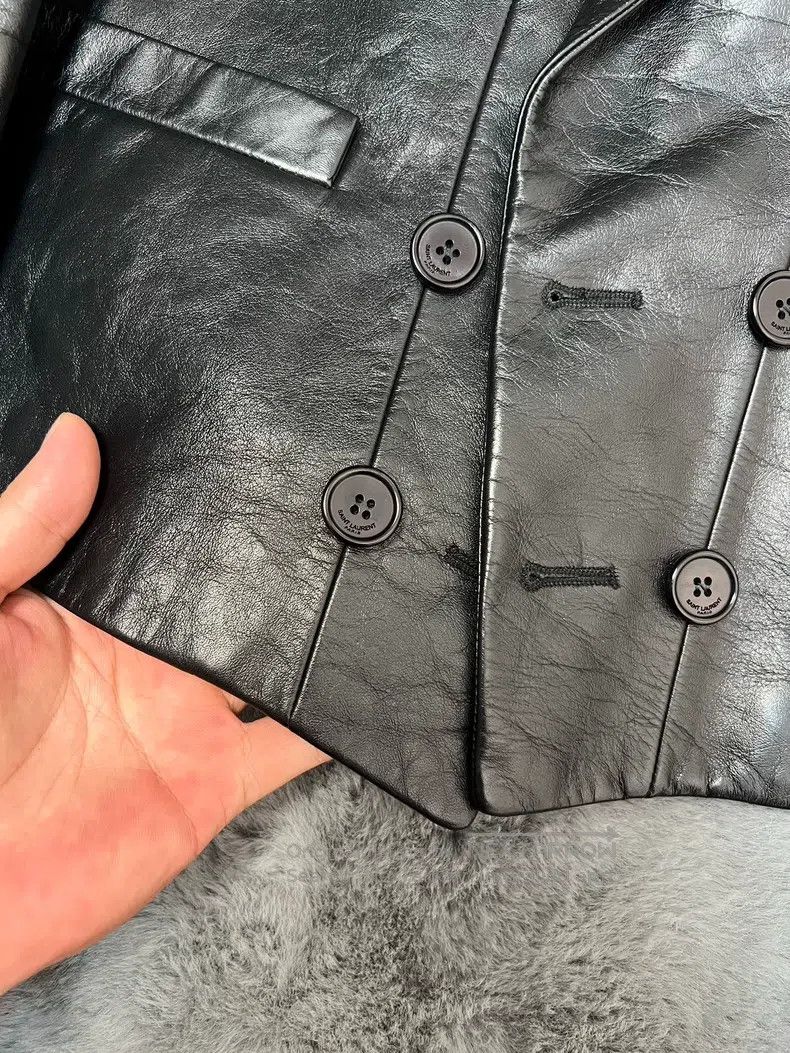 Saint Laurent Paris Saint Laurent Paris Leather Biker Jacket Size US L / EU 52-54 / 3 - 5 Thumbnail