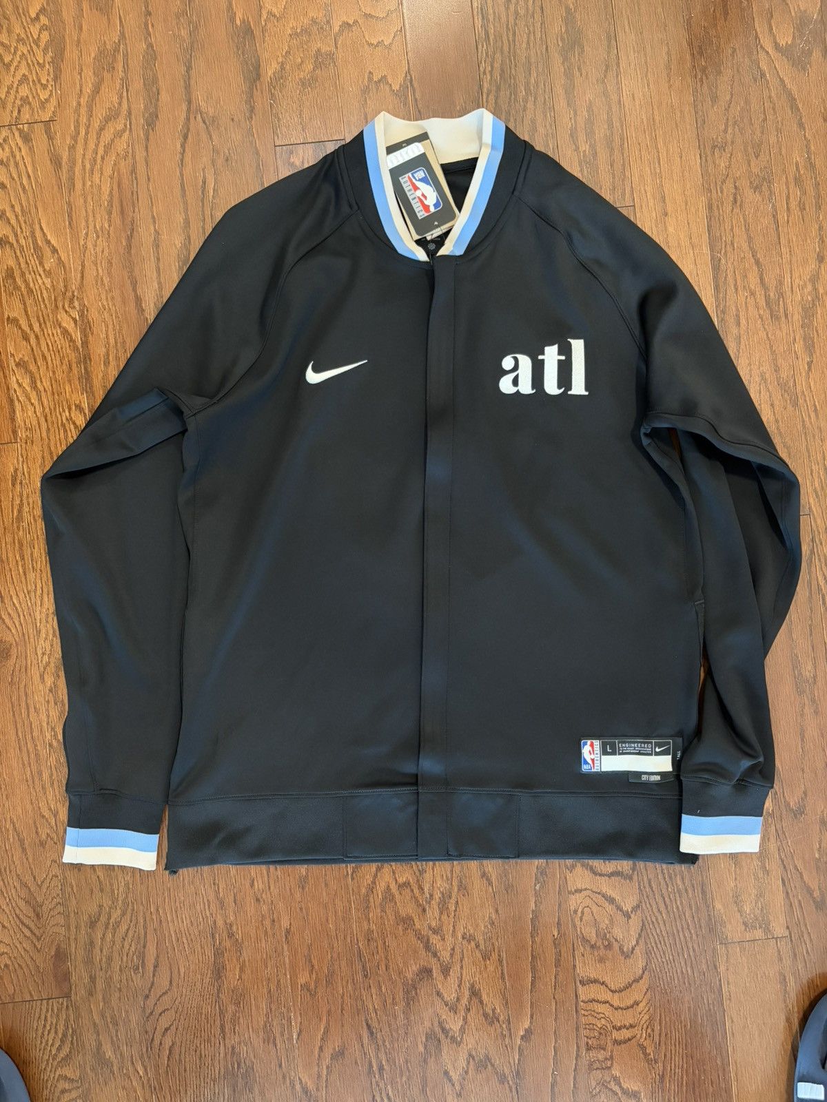 Nike Nike Atlanta Hawks City Edition Full Zip Jacket Size US L / EU 52-54 / 3 - 1 Thumbnail
