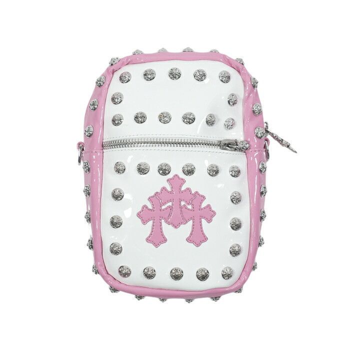 Chrome Hearts Mini Cross Ball Taka Mini Bag in Pink, Men's