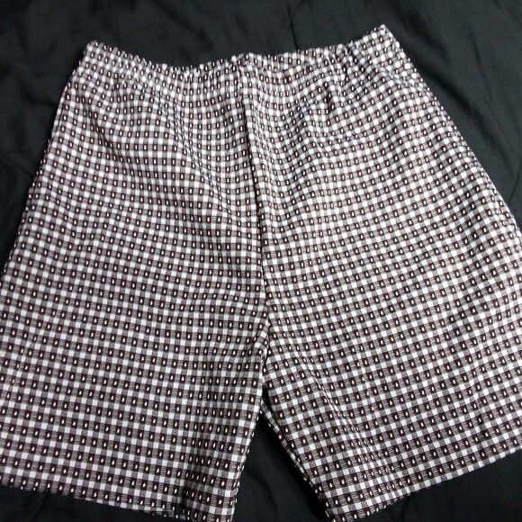 Other Vintage 60s K-Mart Geometric Pattern Polyester Shorts Size 32" / US 10 / IT 46 - 1 Thumbnail