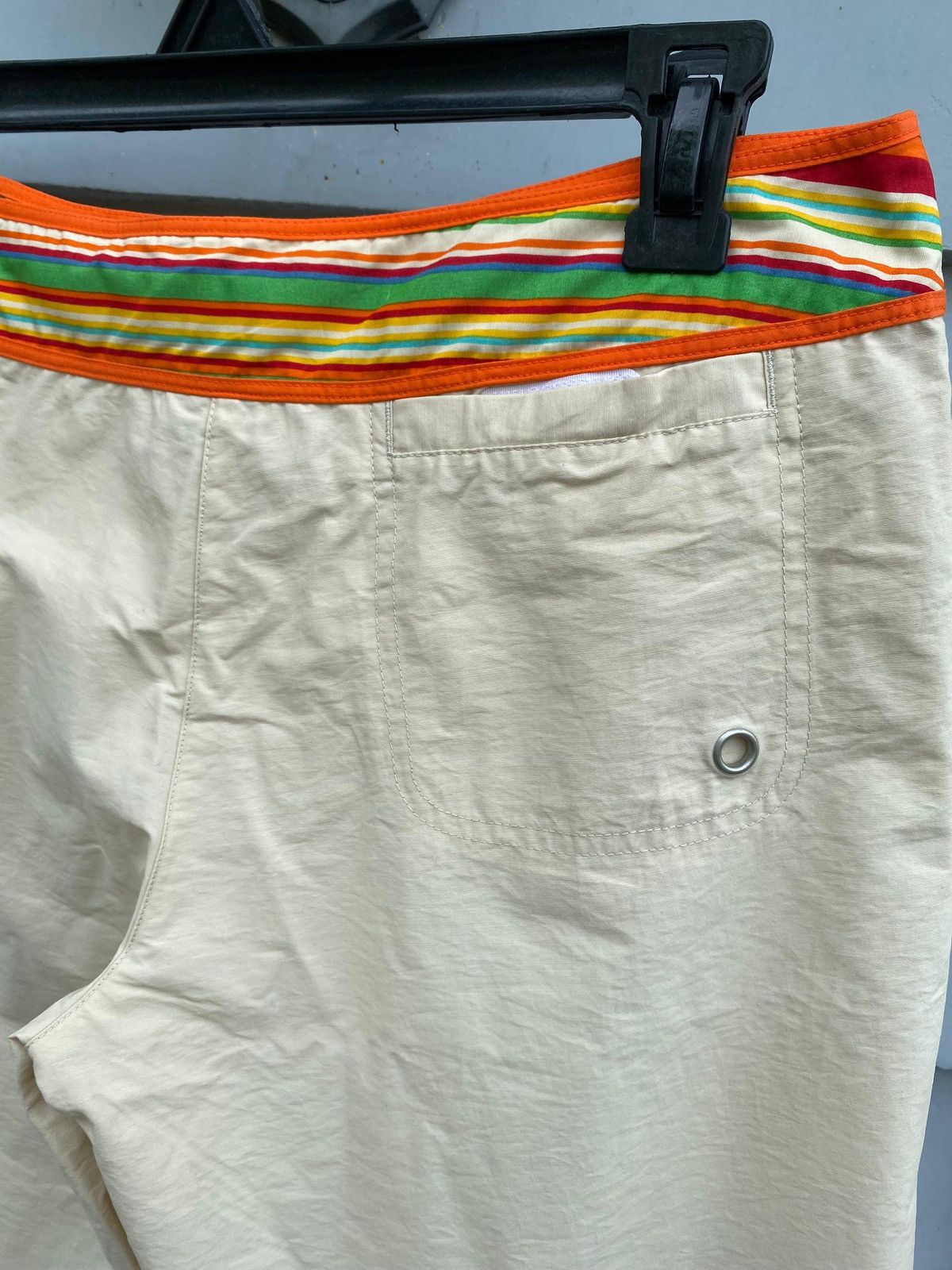 Nike Nike Capri Pants Style Khaki Beige Rainbow Waist Style Sport Size 32" / US 10 / IT 46 - 15 Thumbnail