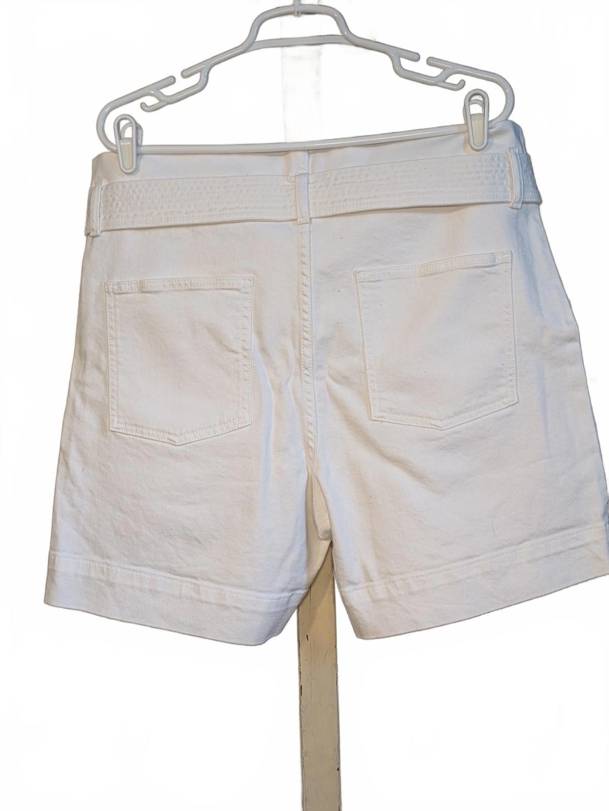Parish Nation NWT P.A.R.O.S.H. White Denim Cabarex Shorts M 40 Parosh Size 32" / US 10 / IT 46 - 9 Thumbnail