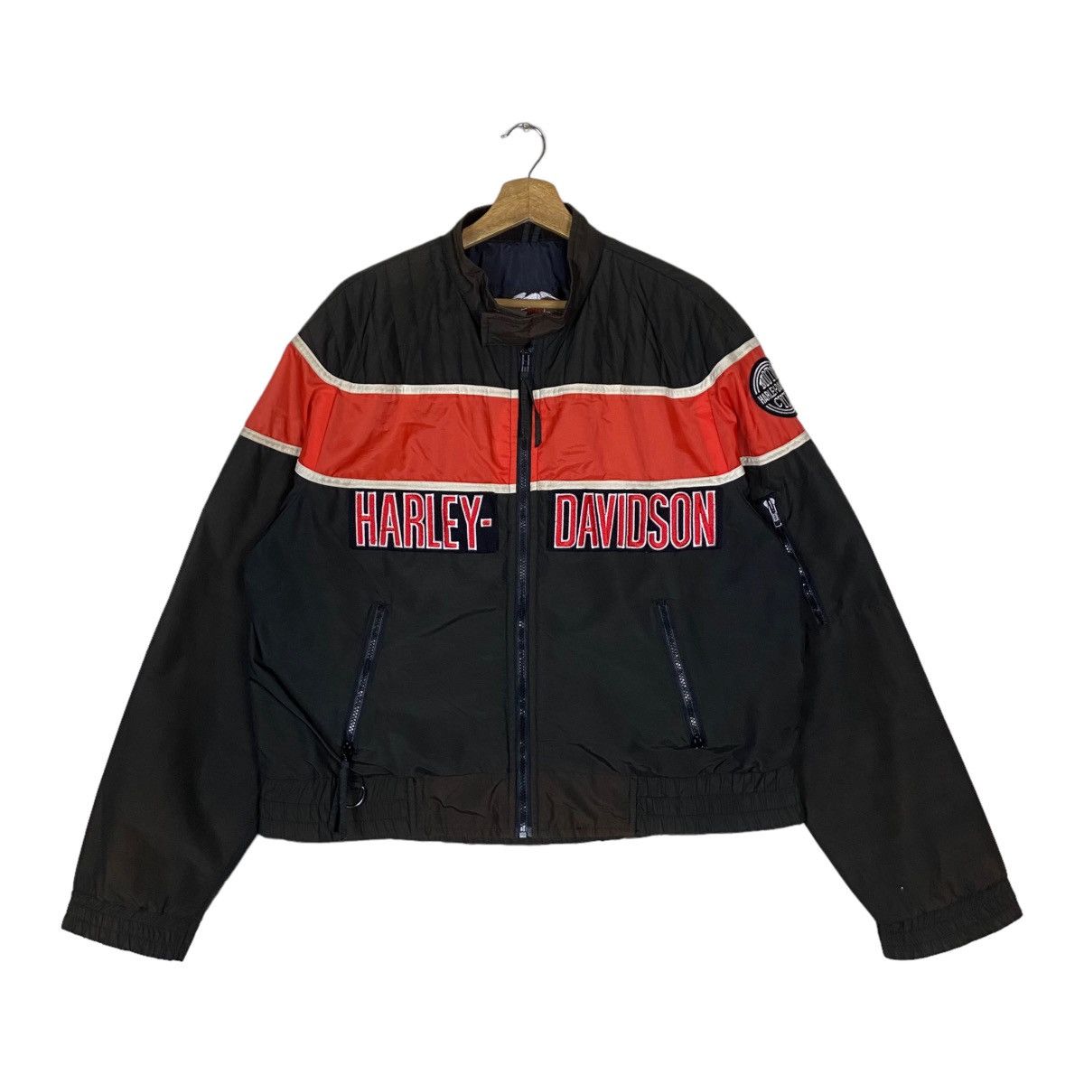 image of Harley Davidson Vintage Harley-Davidson Motor Clothes An American Legend in Black/Orange (Size Larg