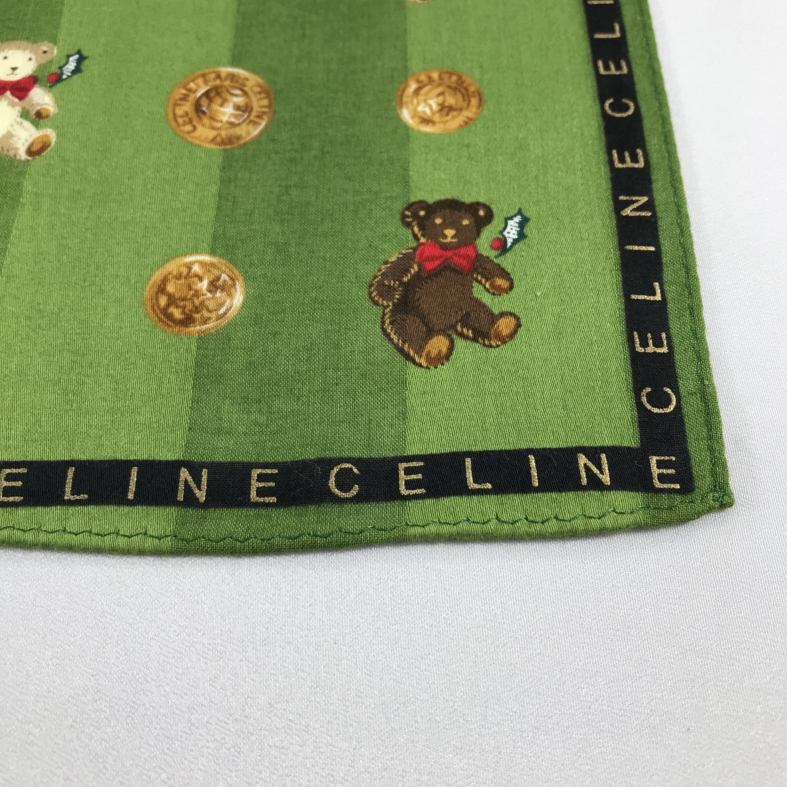 Celine Celine Joyeux Noel 1996 Handkerchief Bandana H867 Size ONE SIZE - 3 Thumbnail