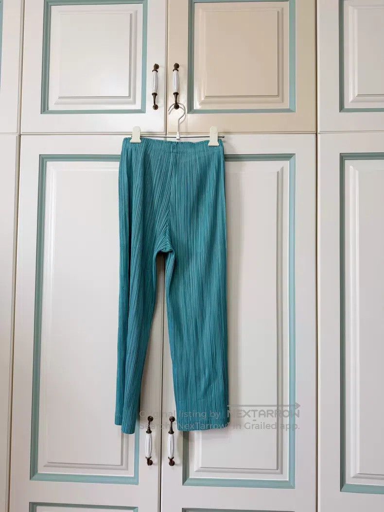 Issey Miyake Issey Miyake Cropped Pants Green Size 25" / US 0 / IT 36 - 2 Thumbnail