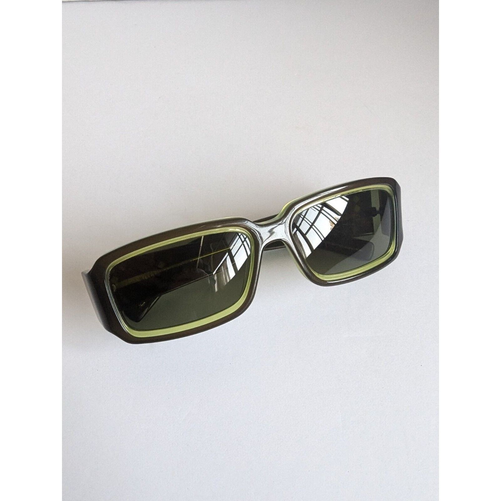 Bottega Veneta Bottega Veneta Rectangular Sunglasses Brown Moss Green $520 Size ONE SIZE - 11 Thumbnail