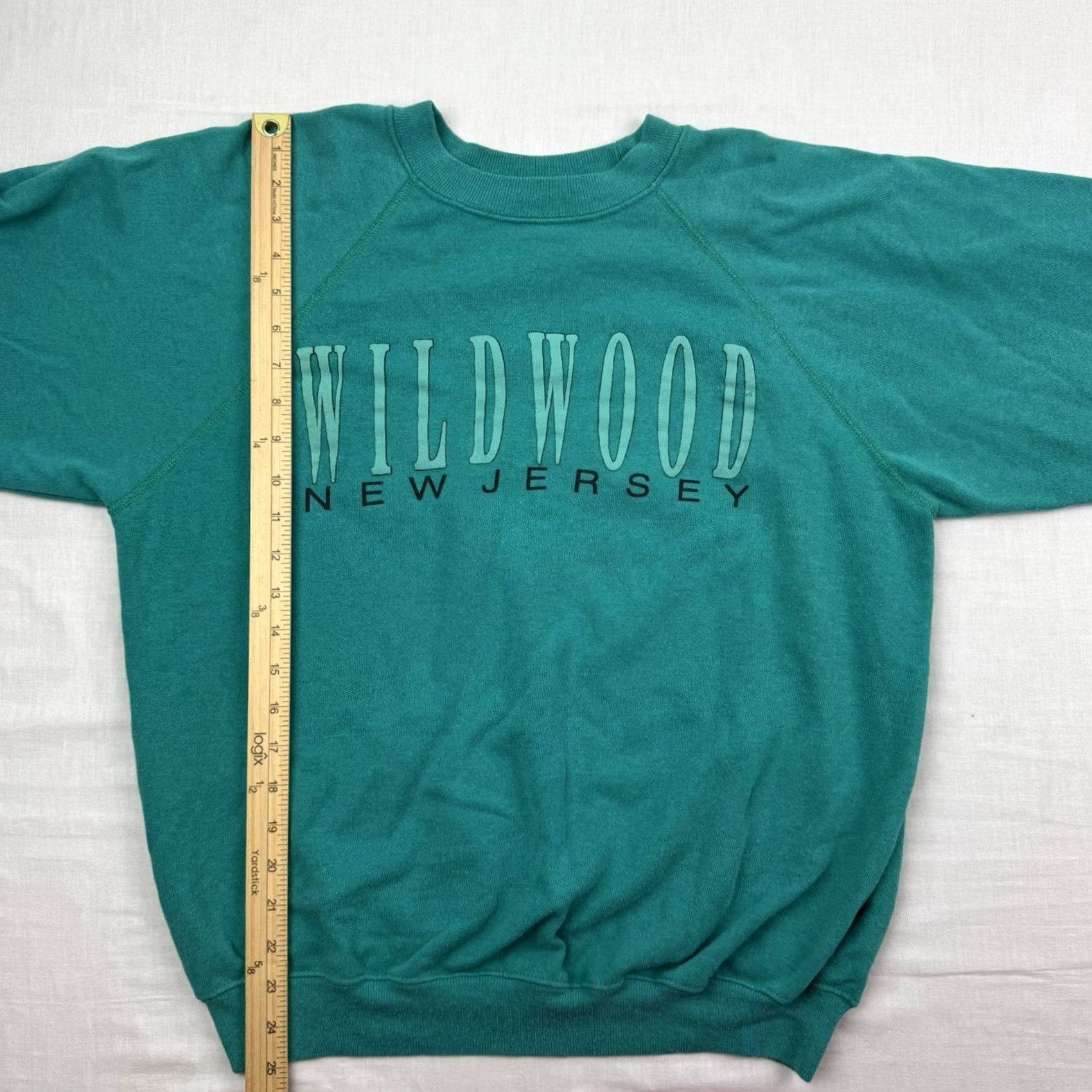 Hanes VINTAGE Hanes Sweatshirt Crewneck XL Men Blue USA 80s 90s Wildwood NJ Raglan Travel Size US XL / EU 56 / 4 - 6 Thumbnail