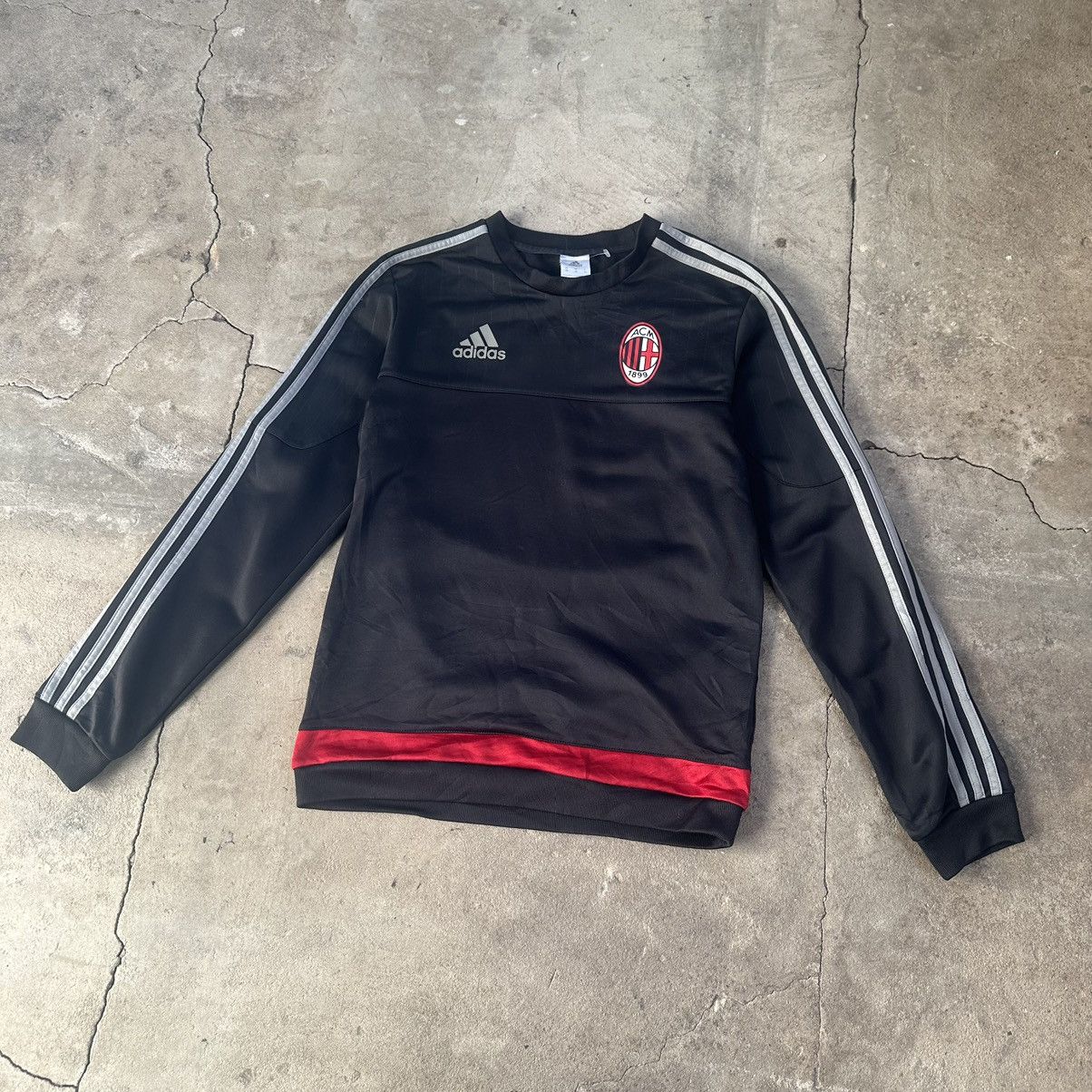 Adidas Vintage AC MILAN Training L/S Jersey Shirt Drill ACM Size US S / EU 44-46 / 1 - 2 Thumbnail