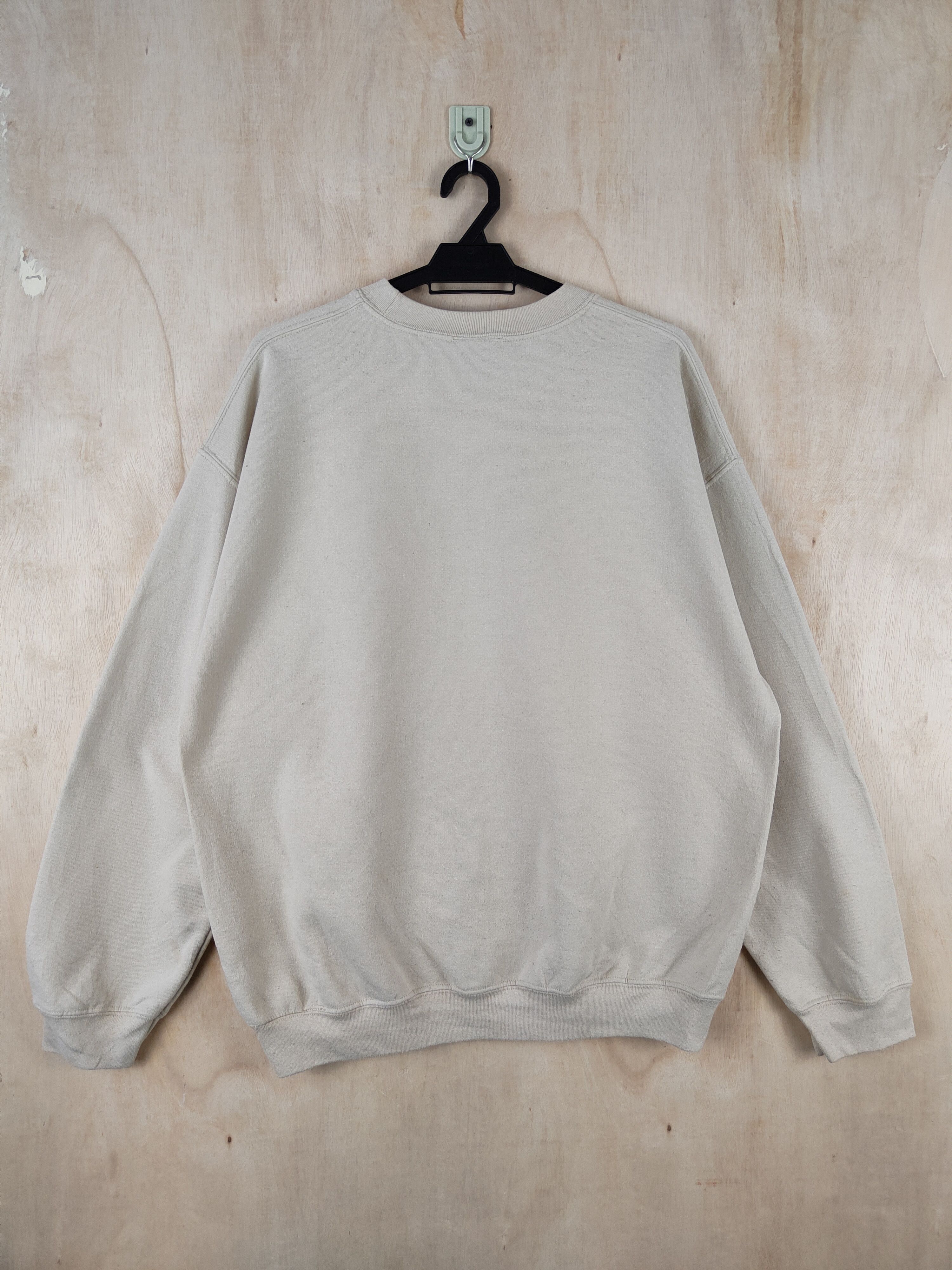 Japanese Brand Offsafety band Light Brown Sweatshirts #S2560 Size US L / EU 52-54 / 3 - 8 Thumbnail
