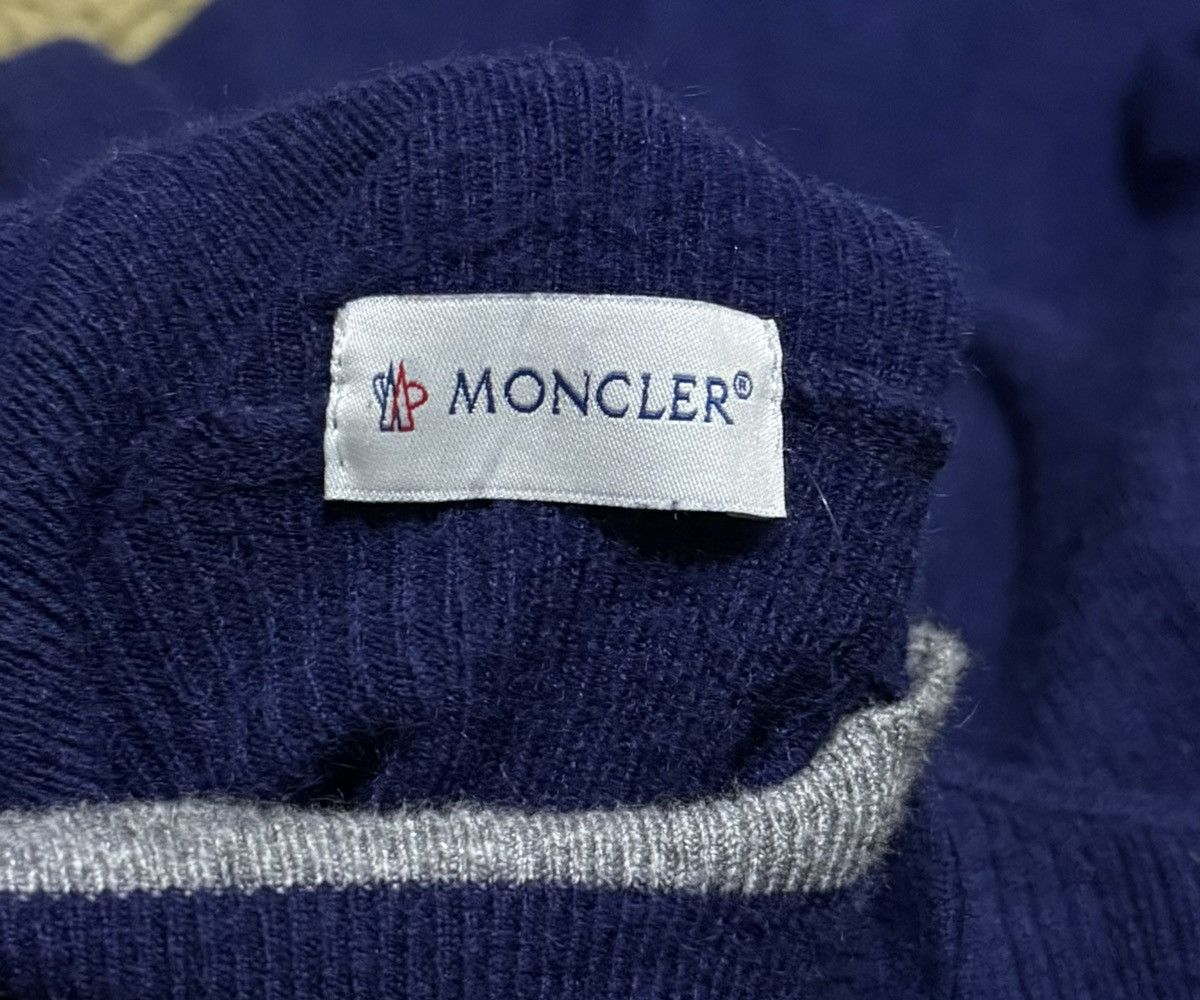 Moncler Moncler Blue Knit Turtleneck Sweater Size S / US 4 / IT 40 - 7 Thumbnail