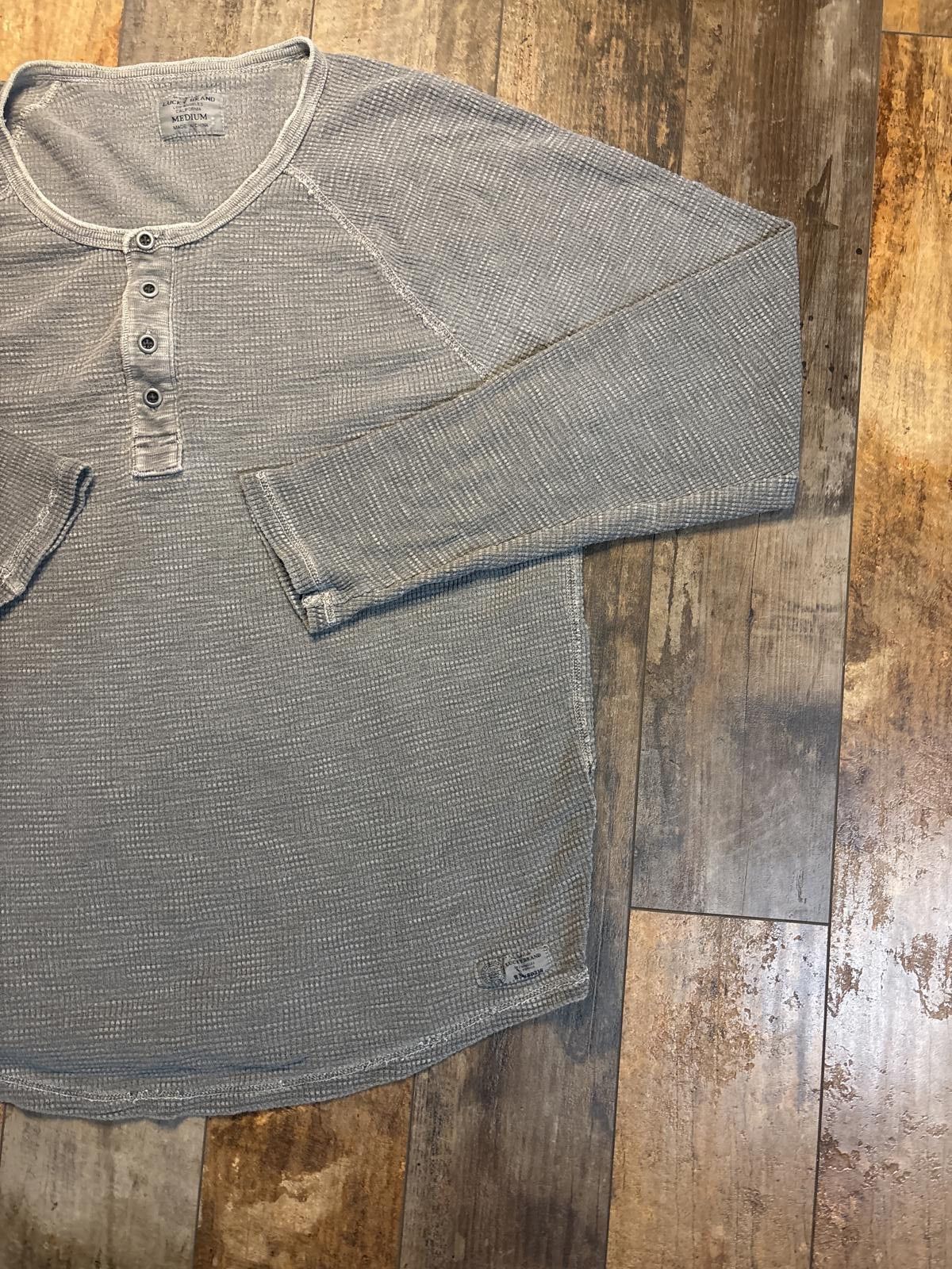 Lucky Brand Lucky Brand Men's Long Sleeve Thermal Shirt Gray Size M Size US M / EU 48-50 / 2 - 3 Thumbnail