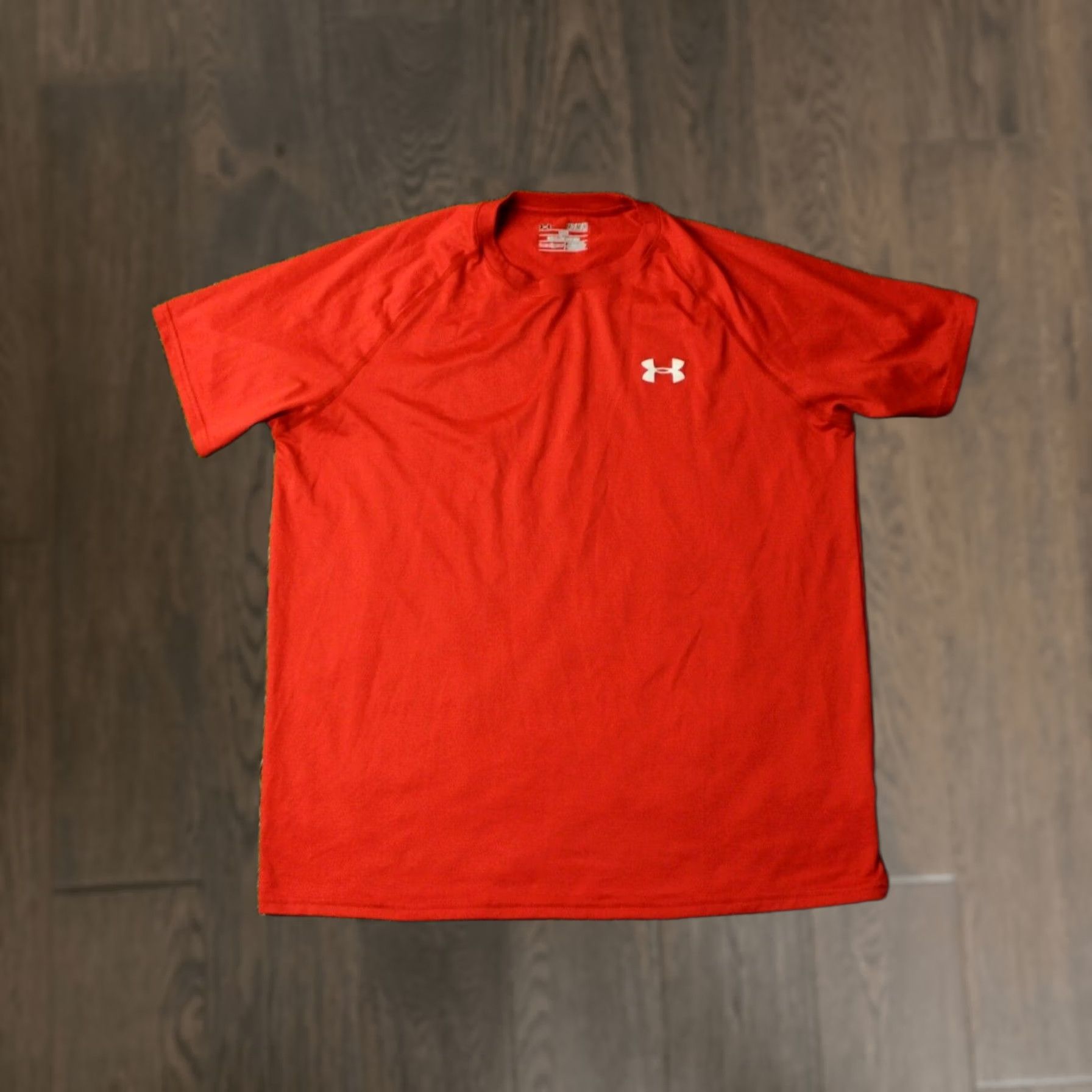 Under Armour Under Armour Mens Training Compression Shirt Jersey T-Shirt M Red Short Sleeve 100% Polyester Sports Regular Size M Mens Size US M / EU 48-50 / 2 - 1 Thumbnail