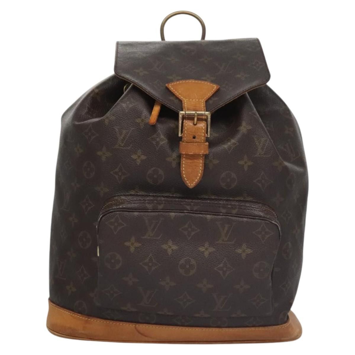Louis Vuitton Montsouris Brown Canvas Backpack Bag (Pre-Owned) Size ONE SIZE - 1 Thumbnail