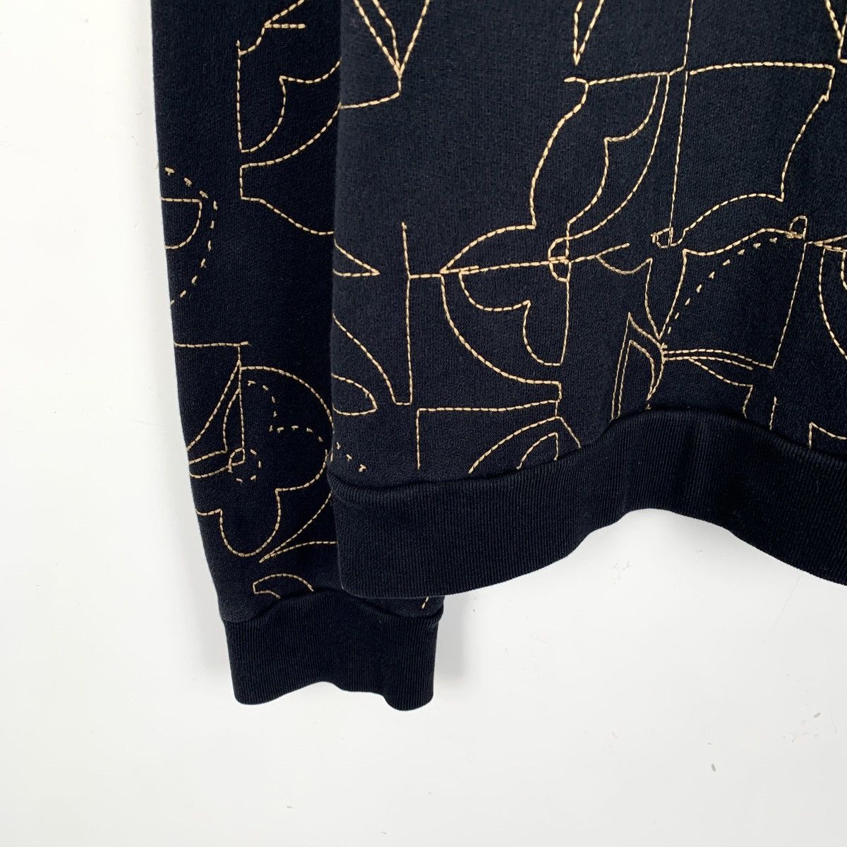 Louis Vuitton Louis Vuitton Black Logo Musical Note Knit Sweater K26WX Size US XXL / EU 58 / 5 - 5 Thumbnail
