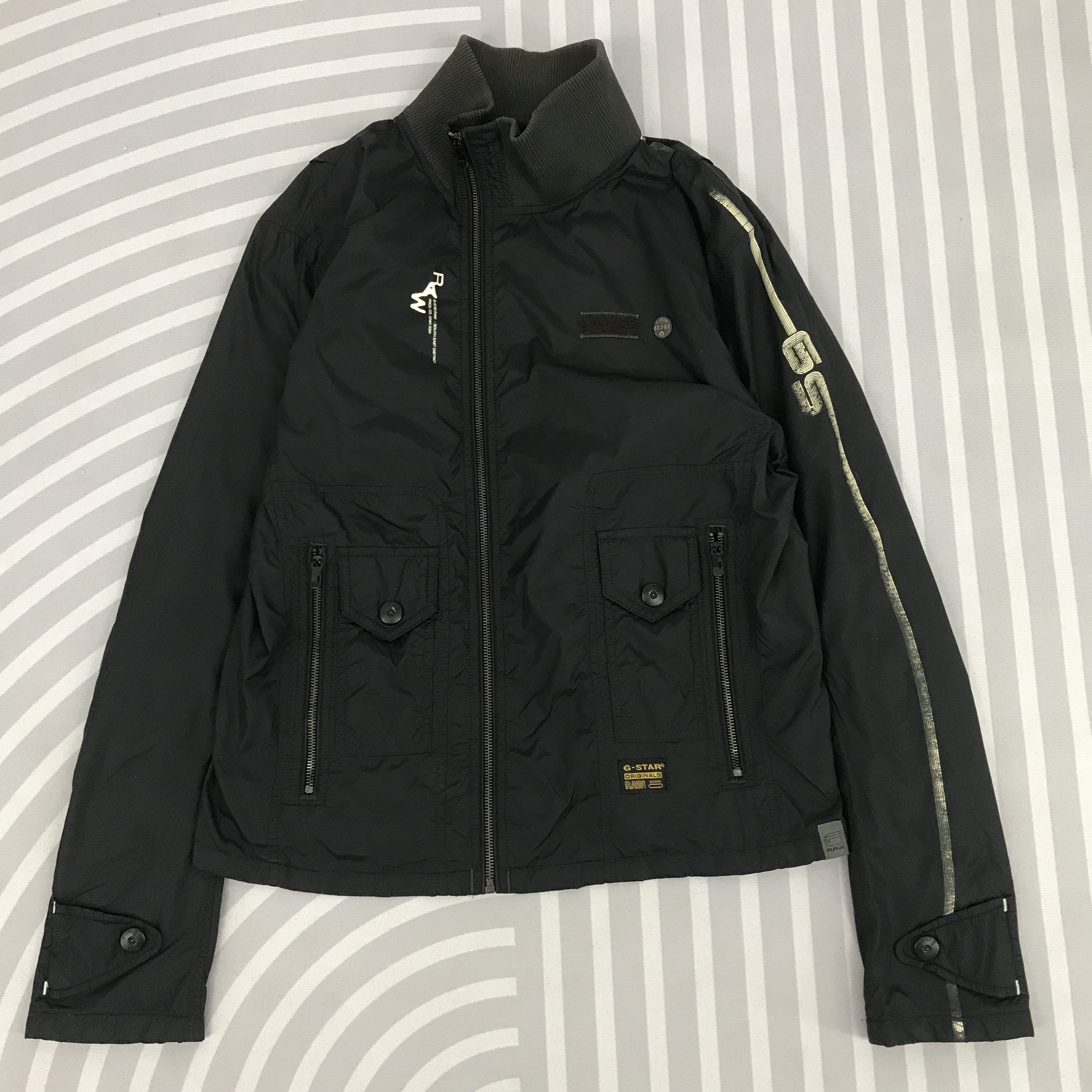 G-Star Vintage G-star raw black jacket windbreaker jacket Size US L / EU 52-54 / 3 - 1 Thumbnail