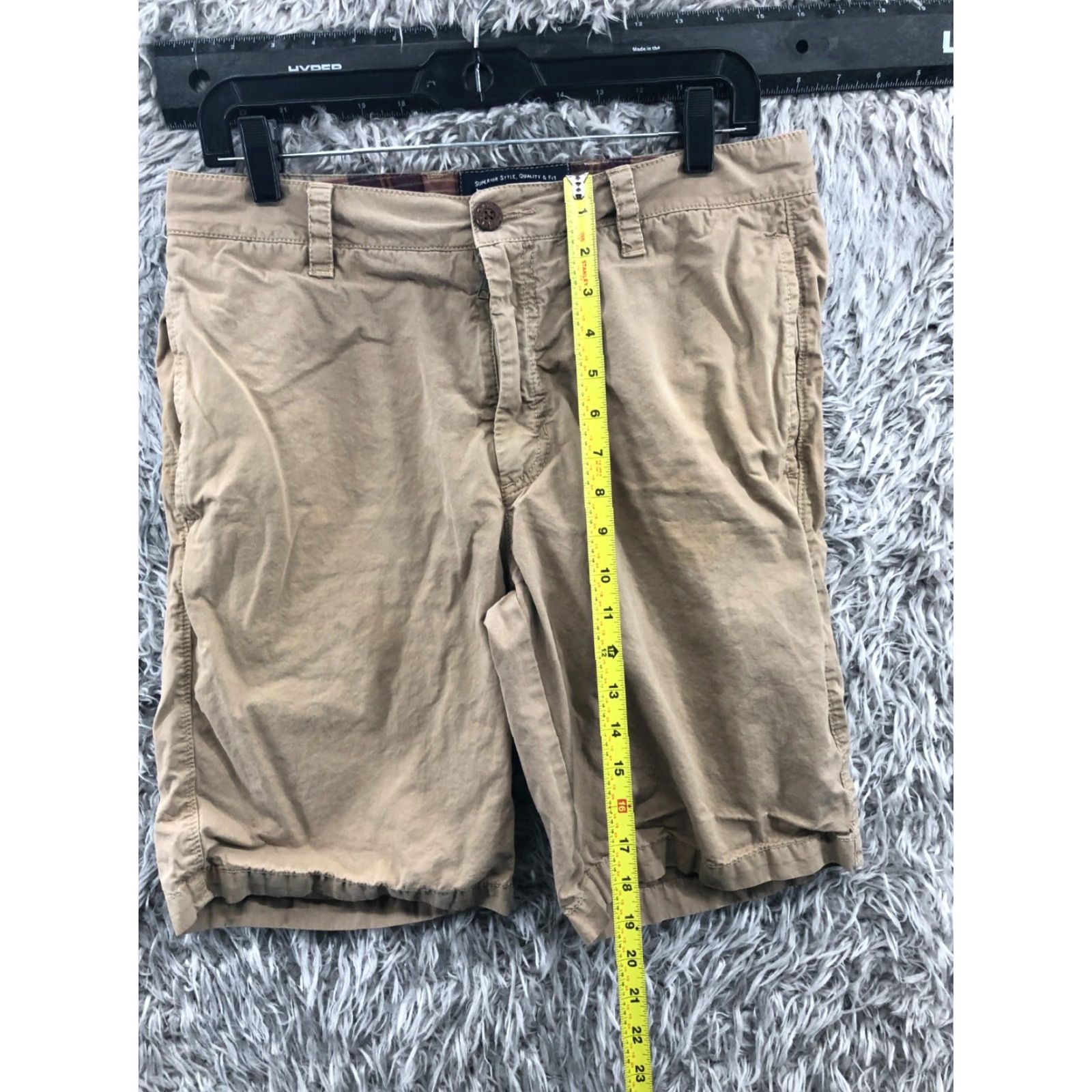 Vintage The New Ivy Shorts Mens 32 Mid Rise Medium Wash Beige Size US 32 / EU 48 - 3 Thumbnail