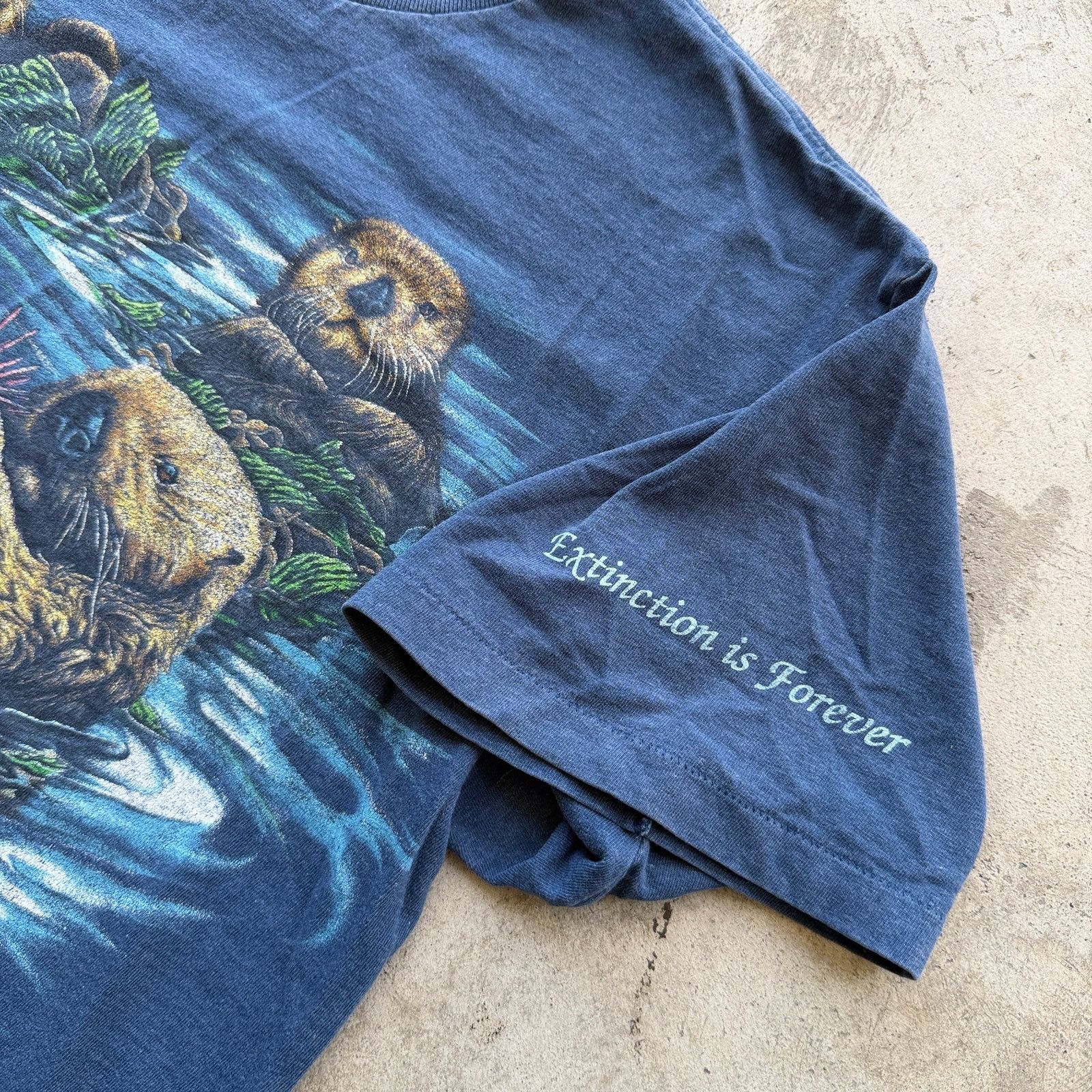Other Vintage 90s Habitat Sea Otter "Extinction is Forever" Tee Size US L / EU 52-54 / 3 - 4 Thumbnail
