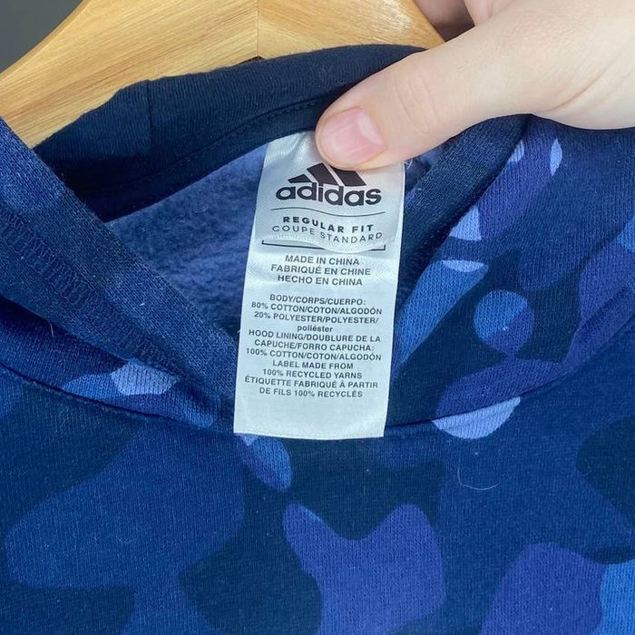 Adidas Adidas Blue Camo Hoodie | Grailed