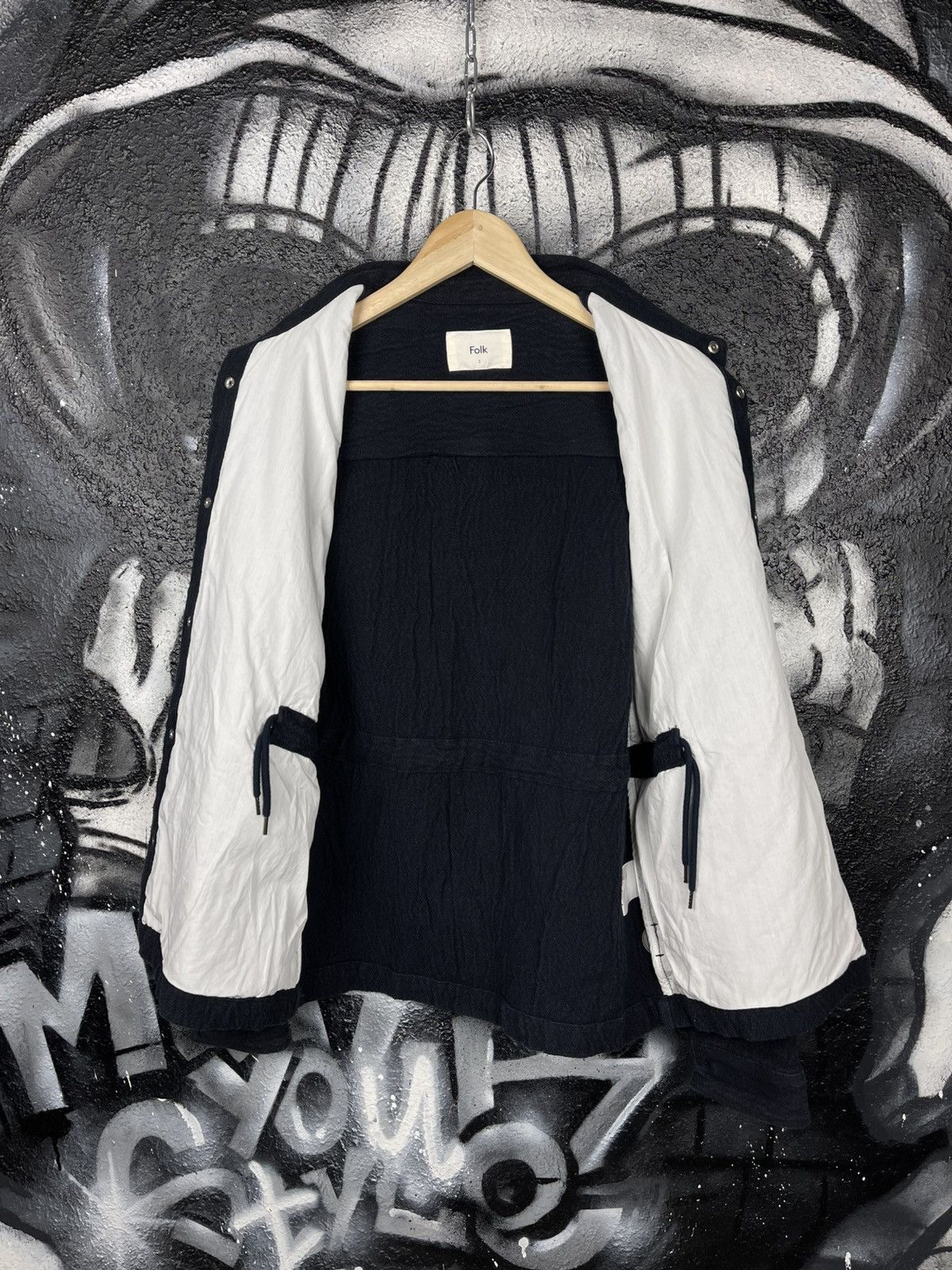 Folk Folk Assembly In Navy Texture Overshirt Jacket Men’s Size 2 Size US M / EU 48-50 / 2 - 16 Thumbnail