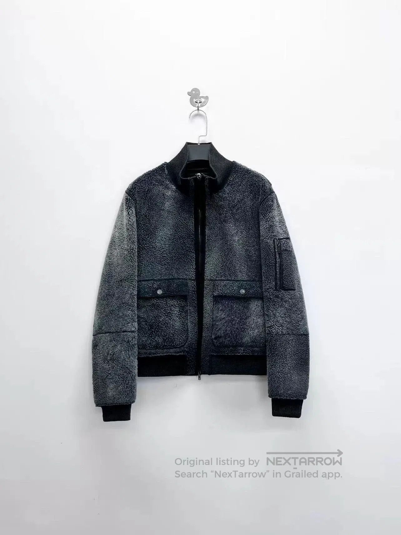 Lanvin lanvin black gray leather flight jacket. Size US L / EU 52-54 / 3 - 1 Thumbnail