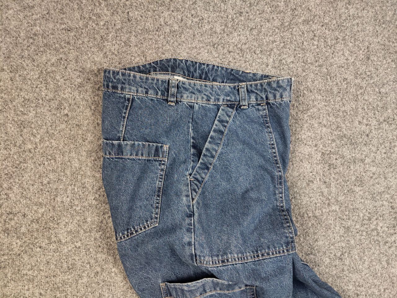Japanese Brand Vintage 90's Japanese Baggy Denim Cargo Jeans Y2K Hype Style Size US 30 / EU 46 - 12 Thumbnail
