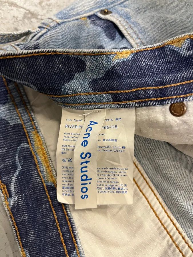 Acne Studios × Vintage Acne Studios Blue Denim Camouflage Jeans Size US 31 - 9 Thumbnail
