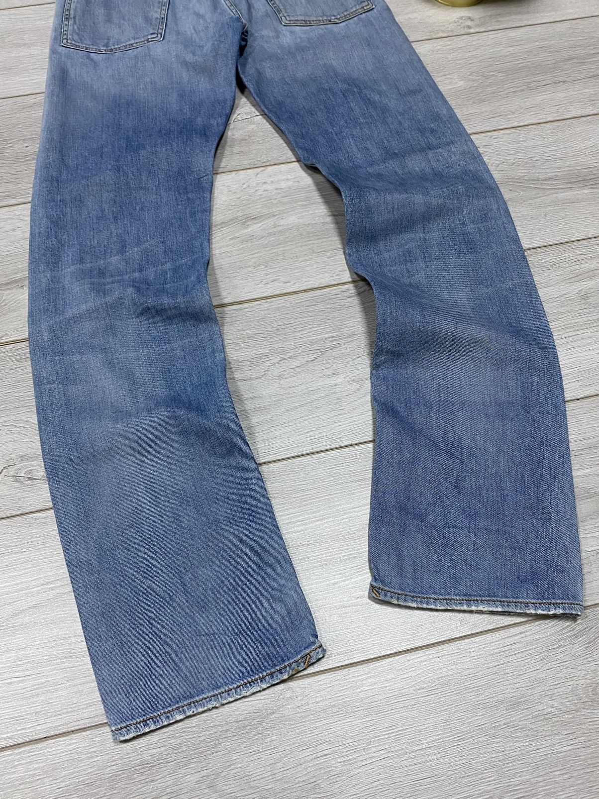 Vintage Stone Island badge distressed denim jeans Size US 32 / EU 48 - 6 Thumbnail