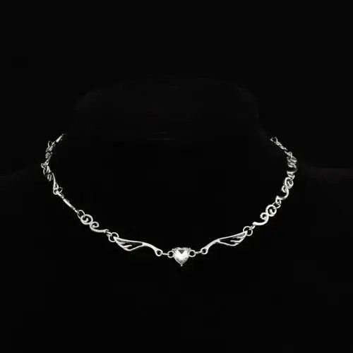 Jewelry Y2K Silver Color Irregualr Choker Necklace Size ONE SIZE - 1 Thumbnail