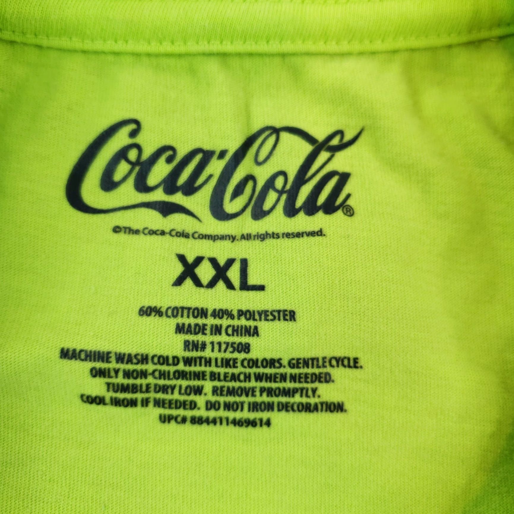 Vintage Coca Cola Long Sleeve Crew Neck Shirt Mens 2XL Yellow Cotton Casual Size US XXL / EU 58 / 5 - 5 Thumbnail