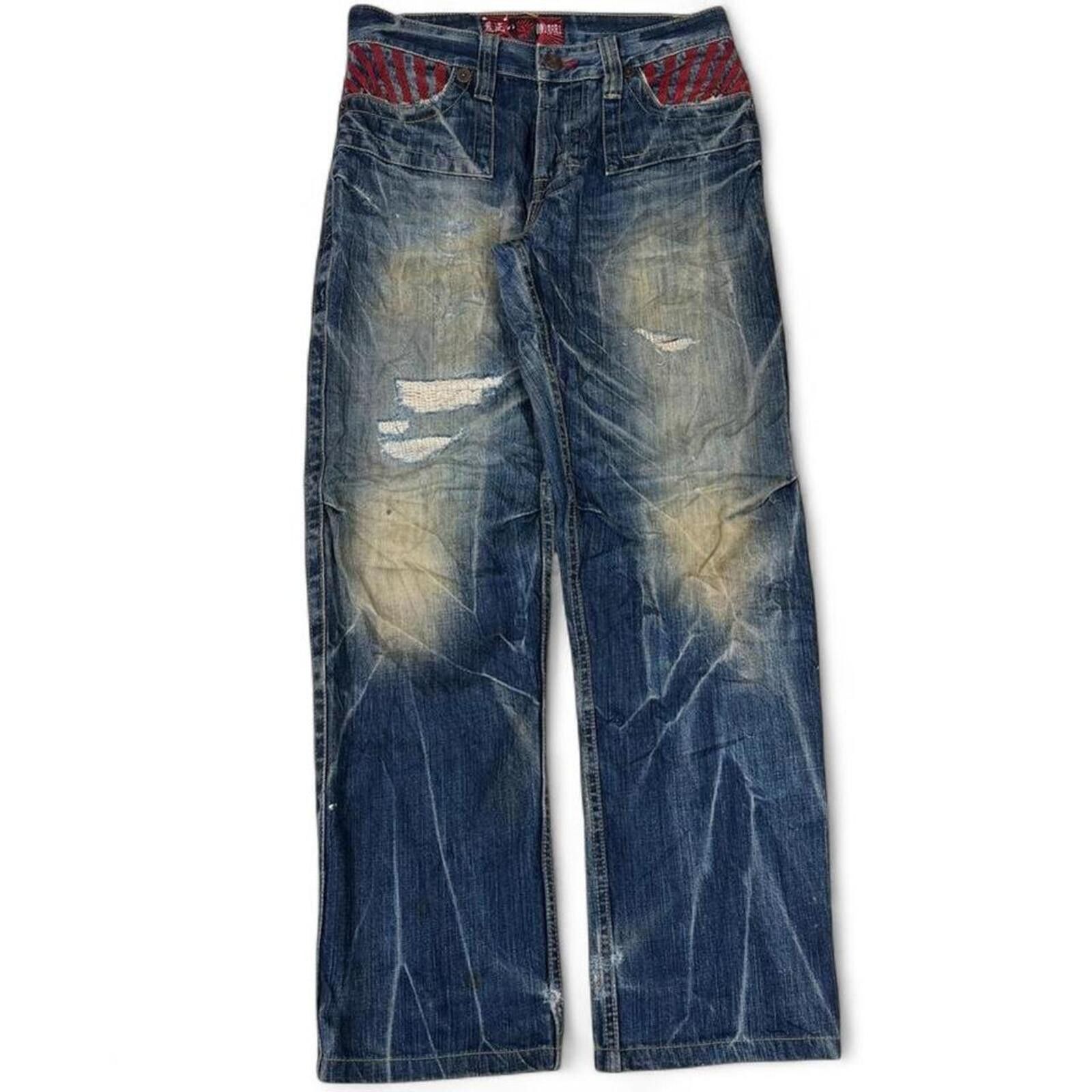 True Religion VINTAGE ONIARAI MUD WASH AND EMBROIDERY LOGO ON BACK DENIM Size US 30 / EU 46 - 4 Thumbnail