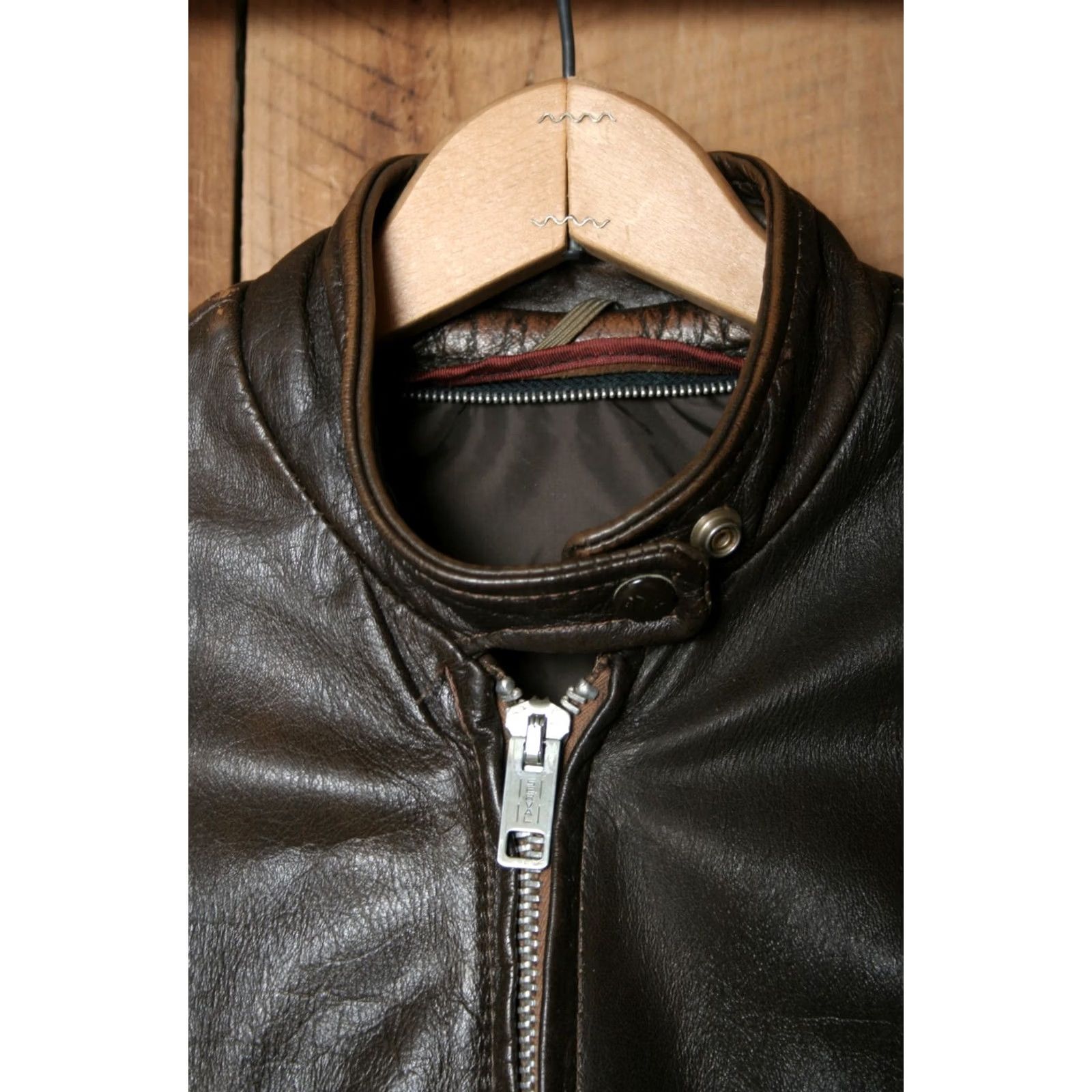 Vintage VINTAGE Lesco Brown Leather Motorcycle Jacket Women's Sz. 11 ≈ M Jacket, Brown, Motorcycle, Vintage, Womens, 11, Lesco, Leather, Zip, Missing Liner Size L / US 10 / IT 46 - 2 Thumbnail