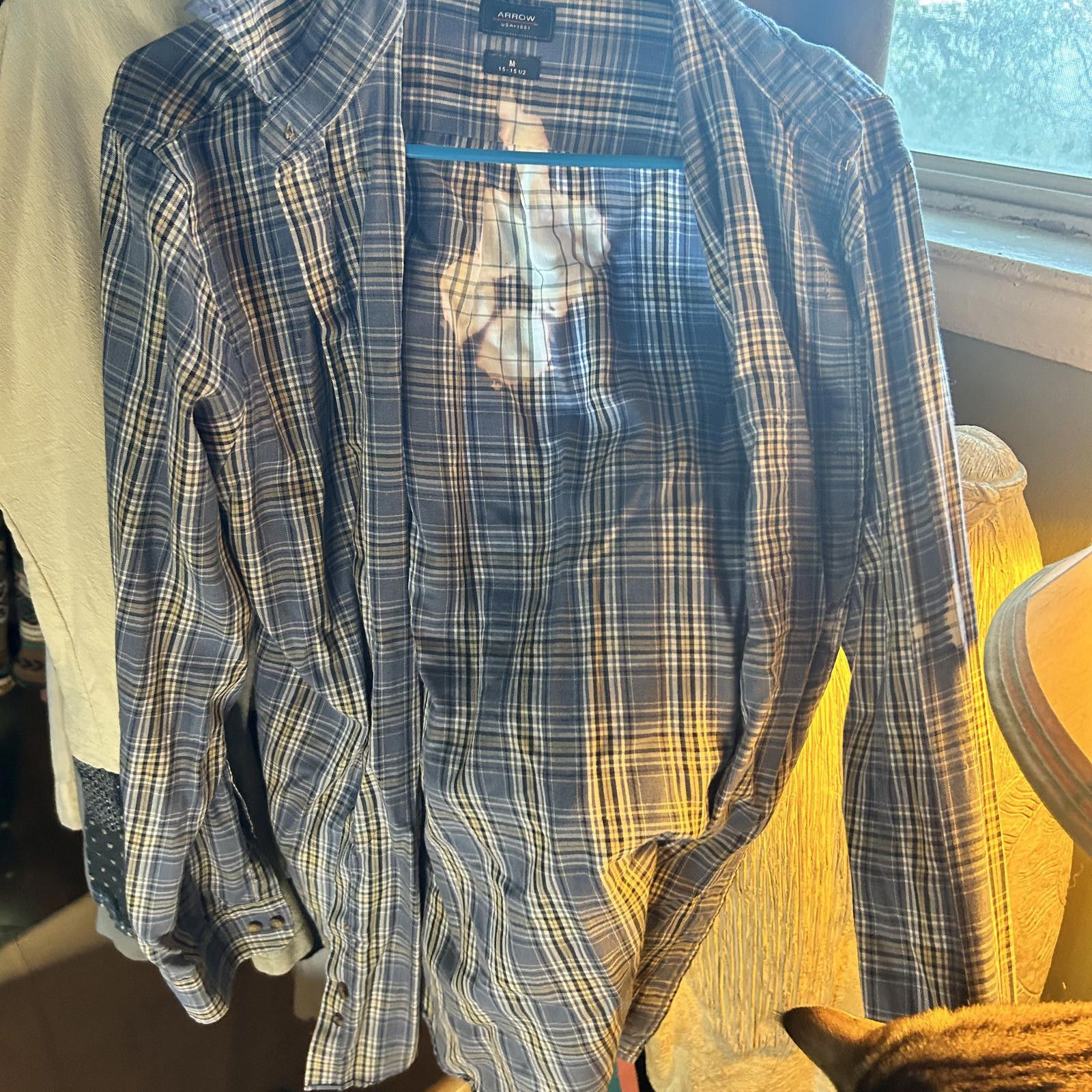 Arrow Arrow Classic Plaid Men's Casual Shirt - Size US M / EU 48-50 / 2 - 1 Thumbnail