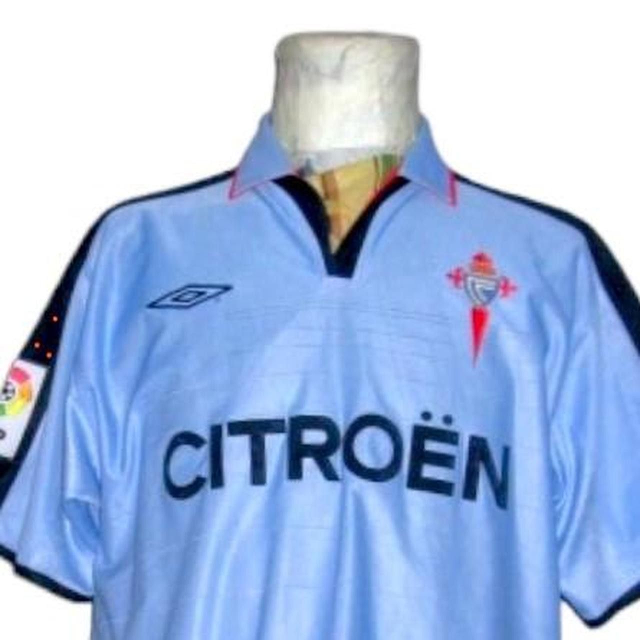 Umbro Celta Vigo spain 2002 2003 Home Shirt maillot Camiseta Size US L / EU 52-54 / 3 - 1 Thumbnail